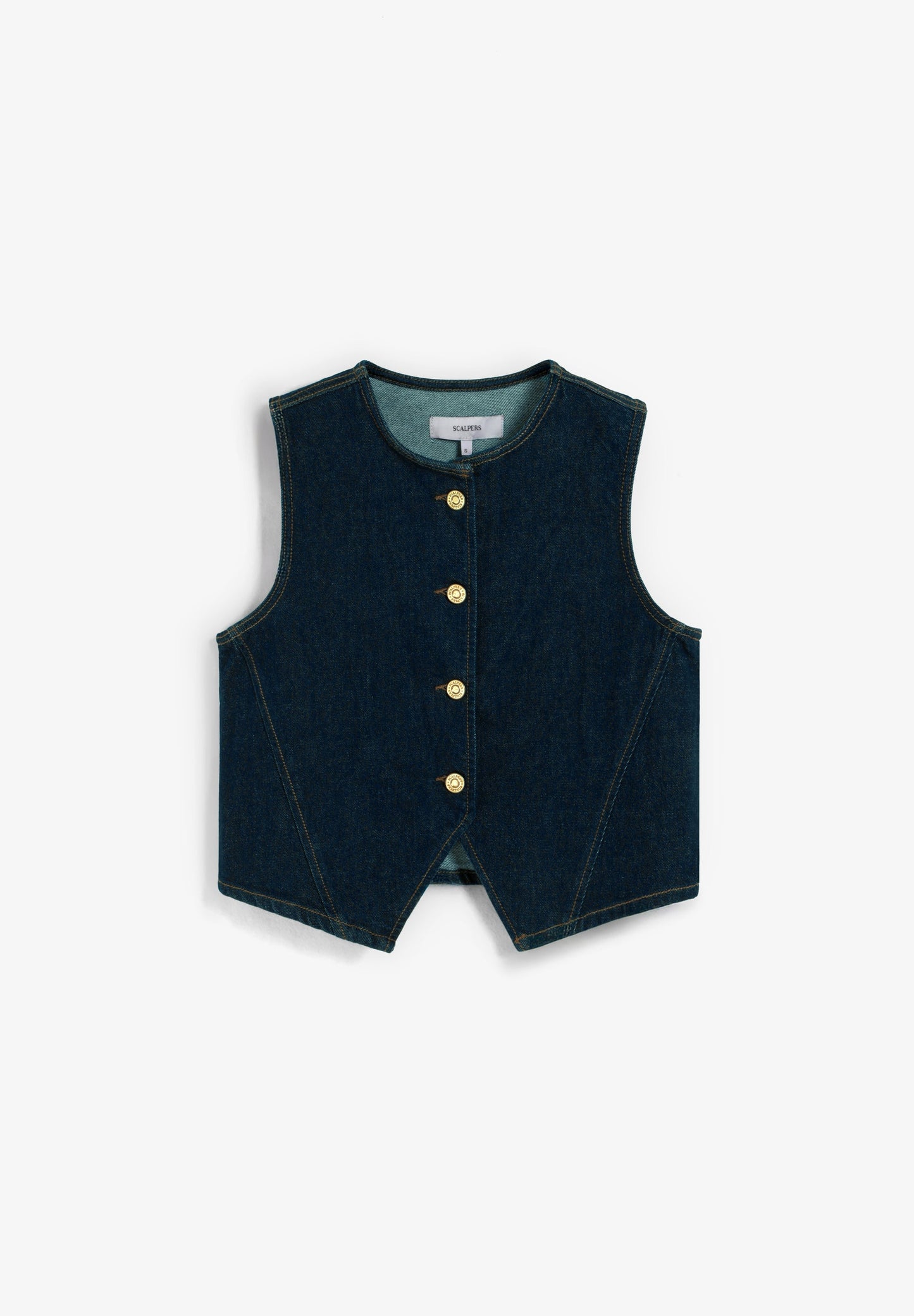 CROPPED DENIM GILET