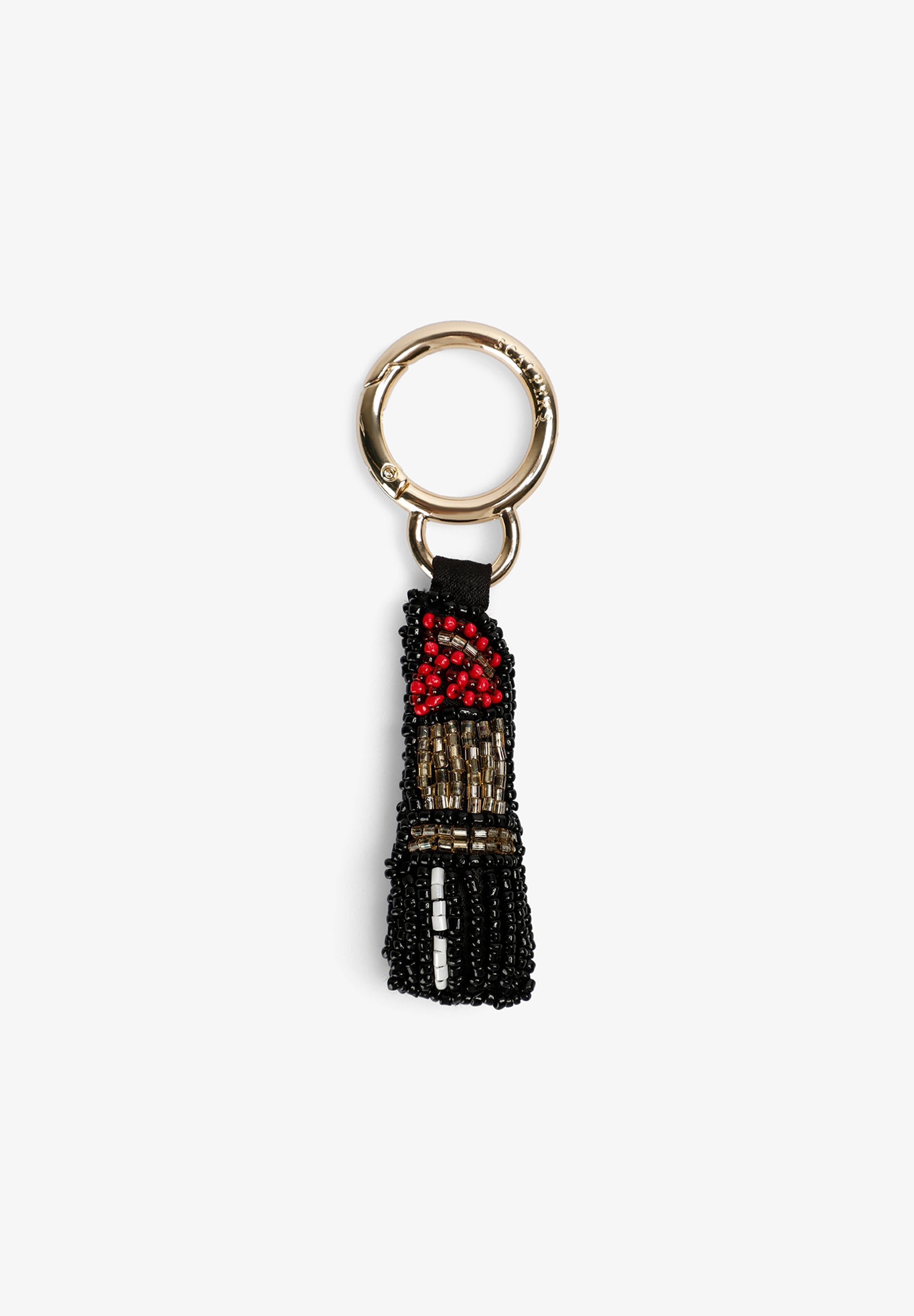 BEADED LIPSTICK KEYCHAIN