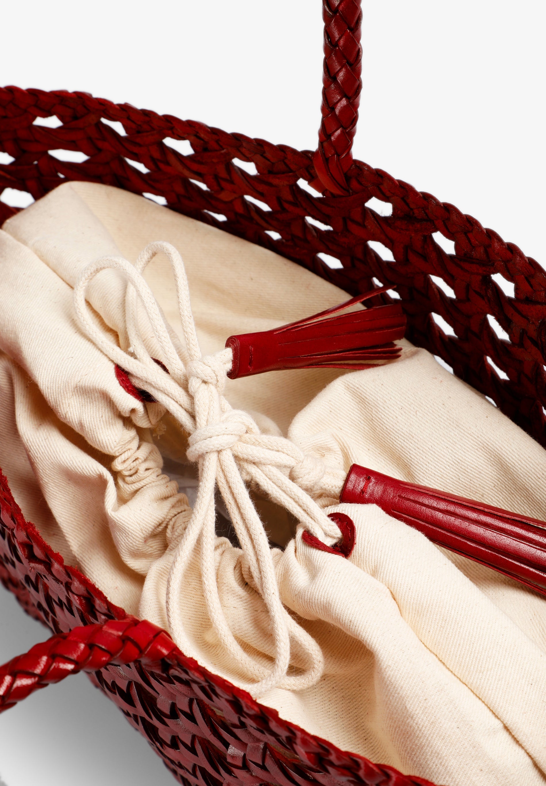 BRAIDED LEATHER BAG