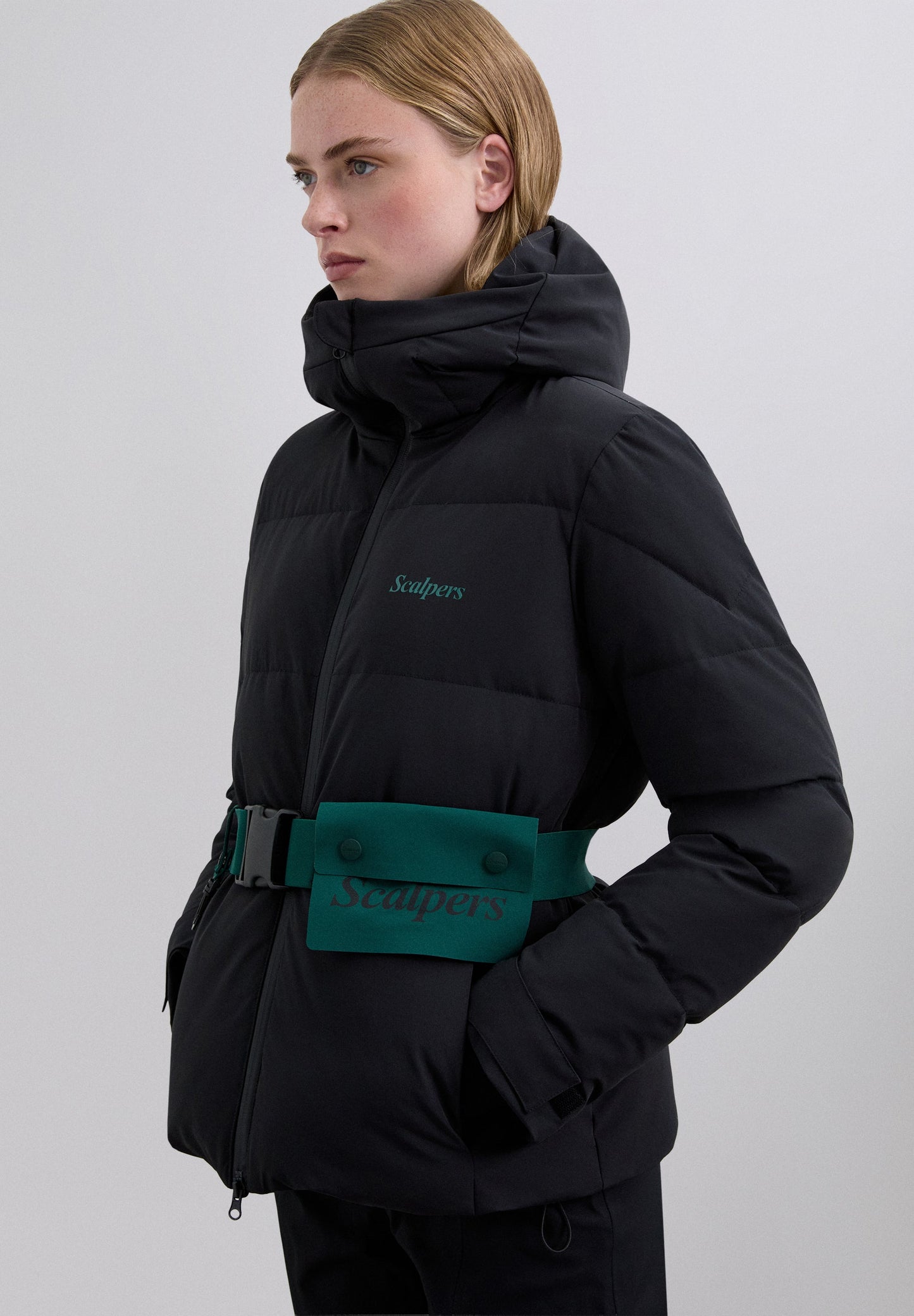 BELTED SKI JACKET