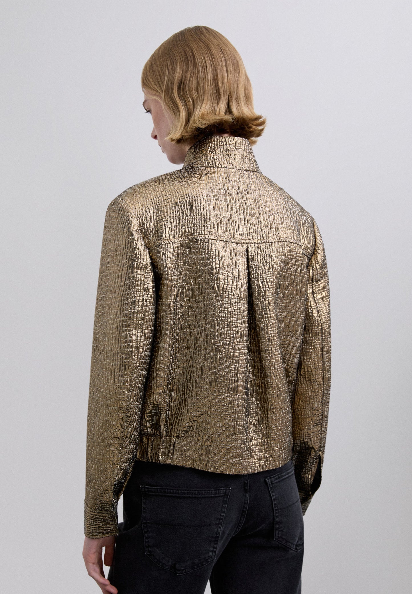 JACQUARD BOMBER JACKET