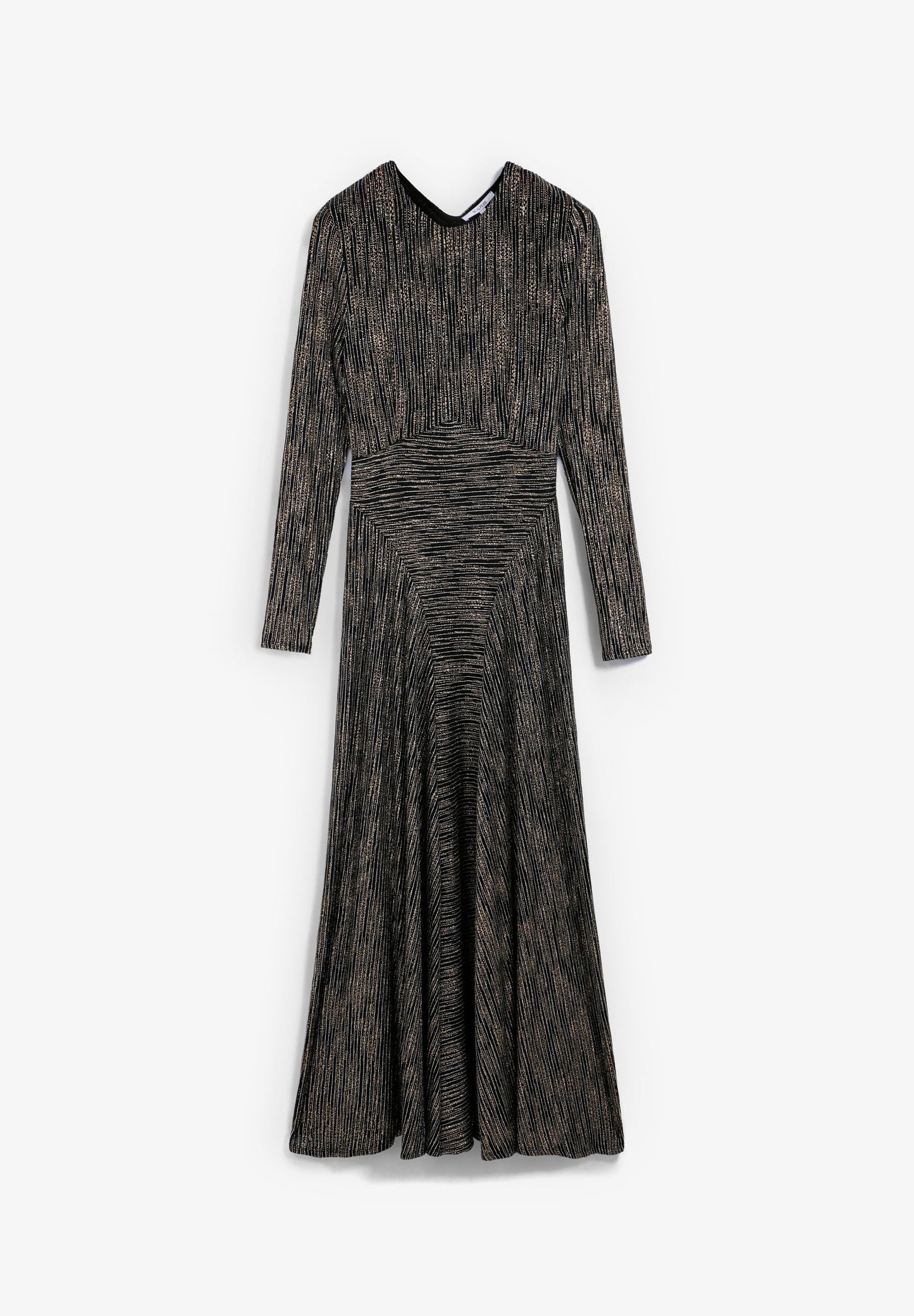 METALLIC STRIPED DRESS