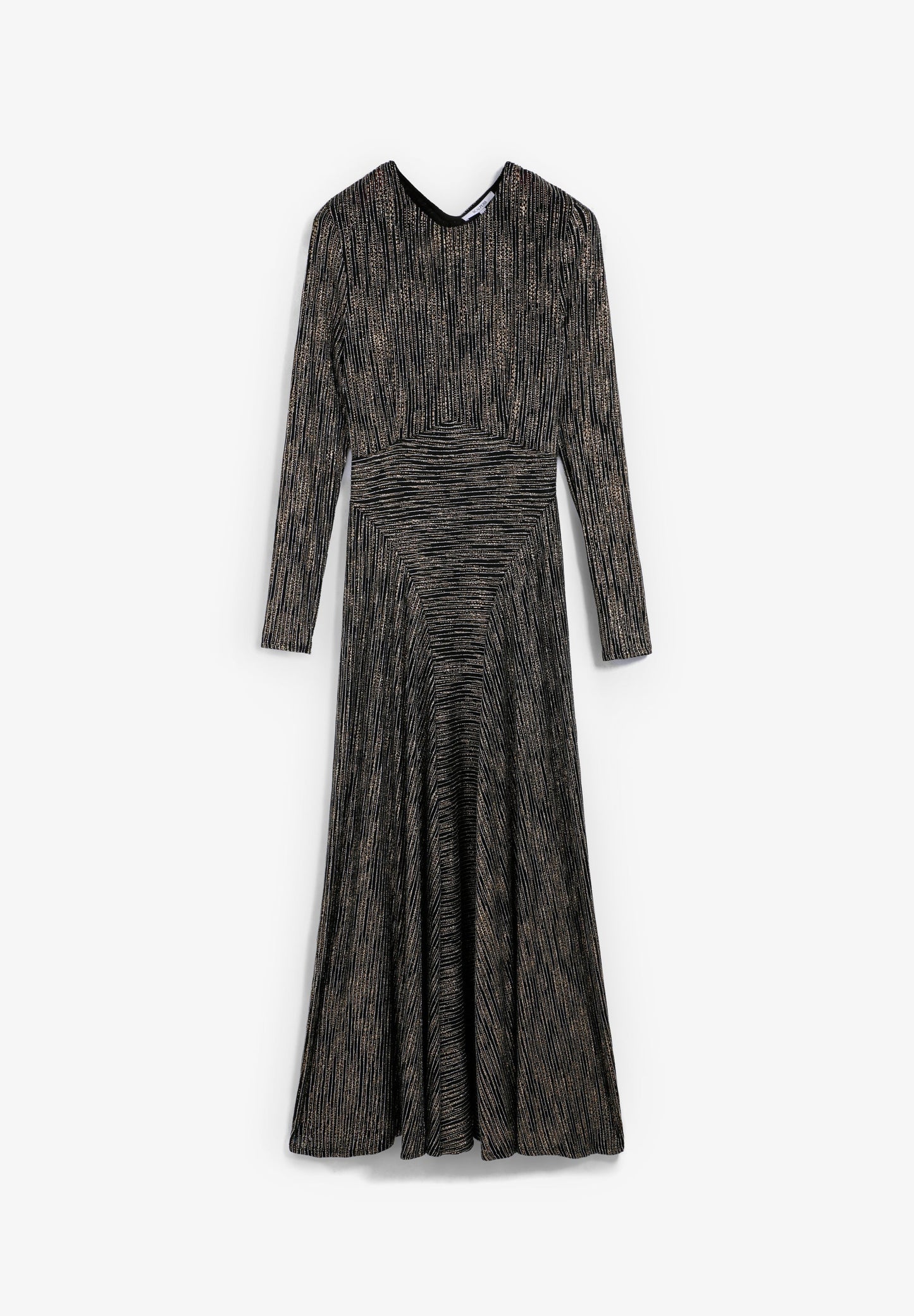 METALLIC STRIPED DRESS