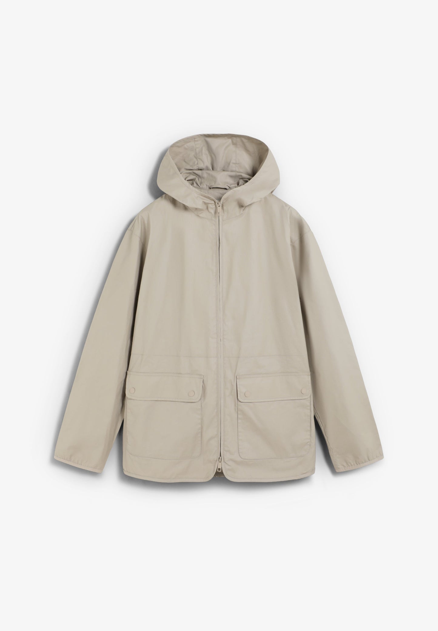 JACKET WITH MESH HOOD