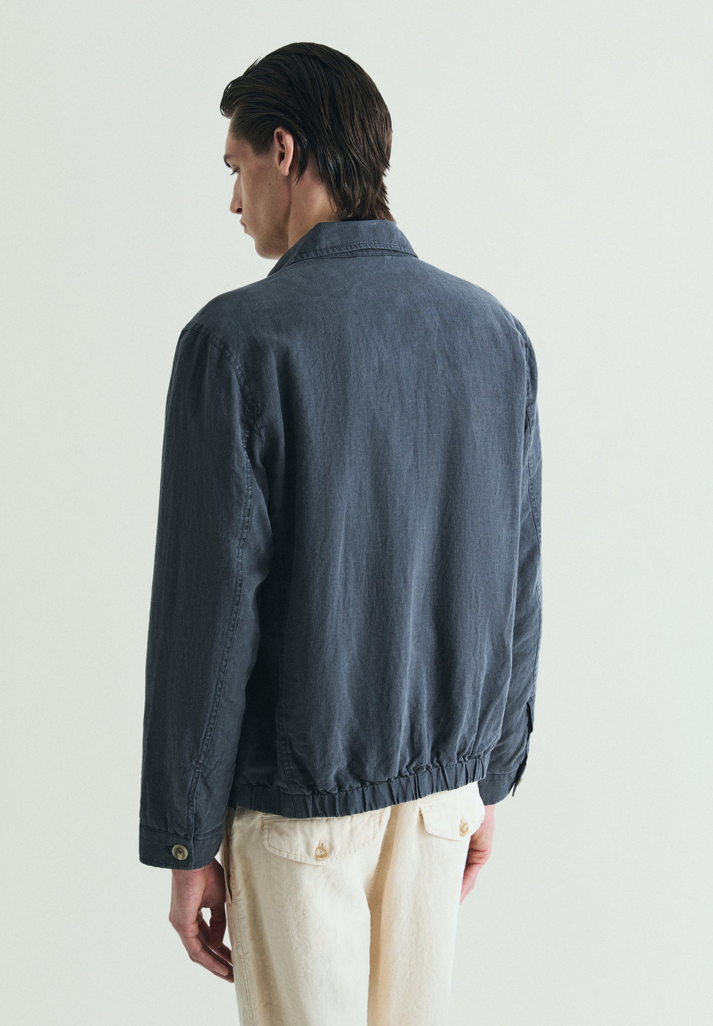 LINEN BOMBER JACKET
