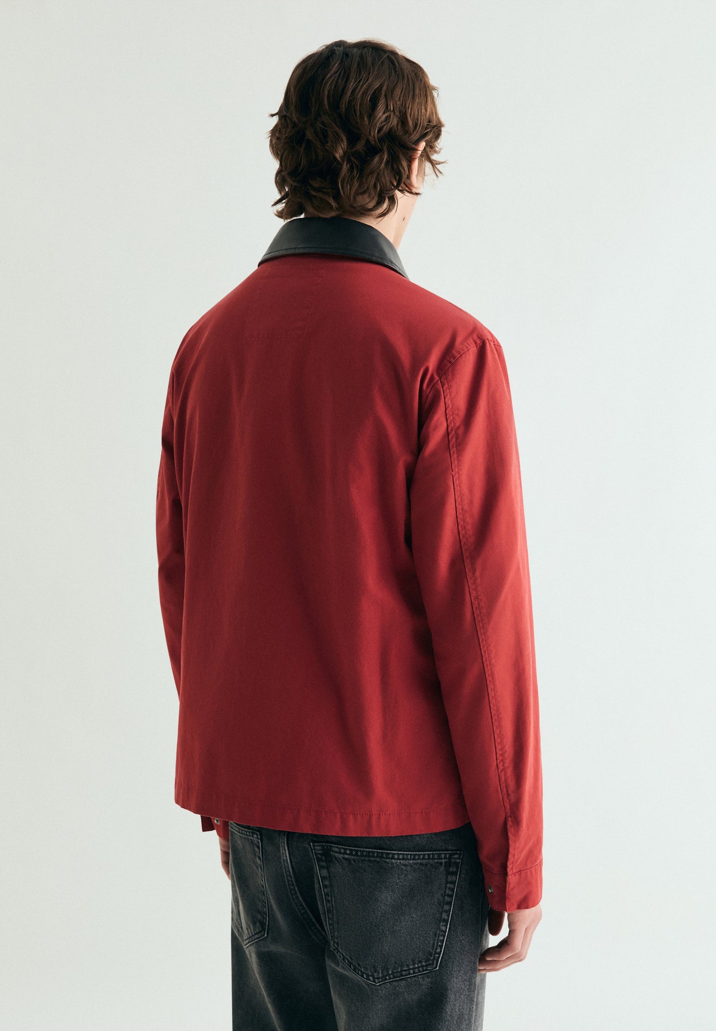 BOMBER JACKET WITH CONTRAST COLLAR