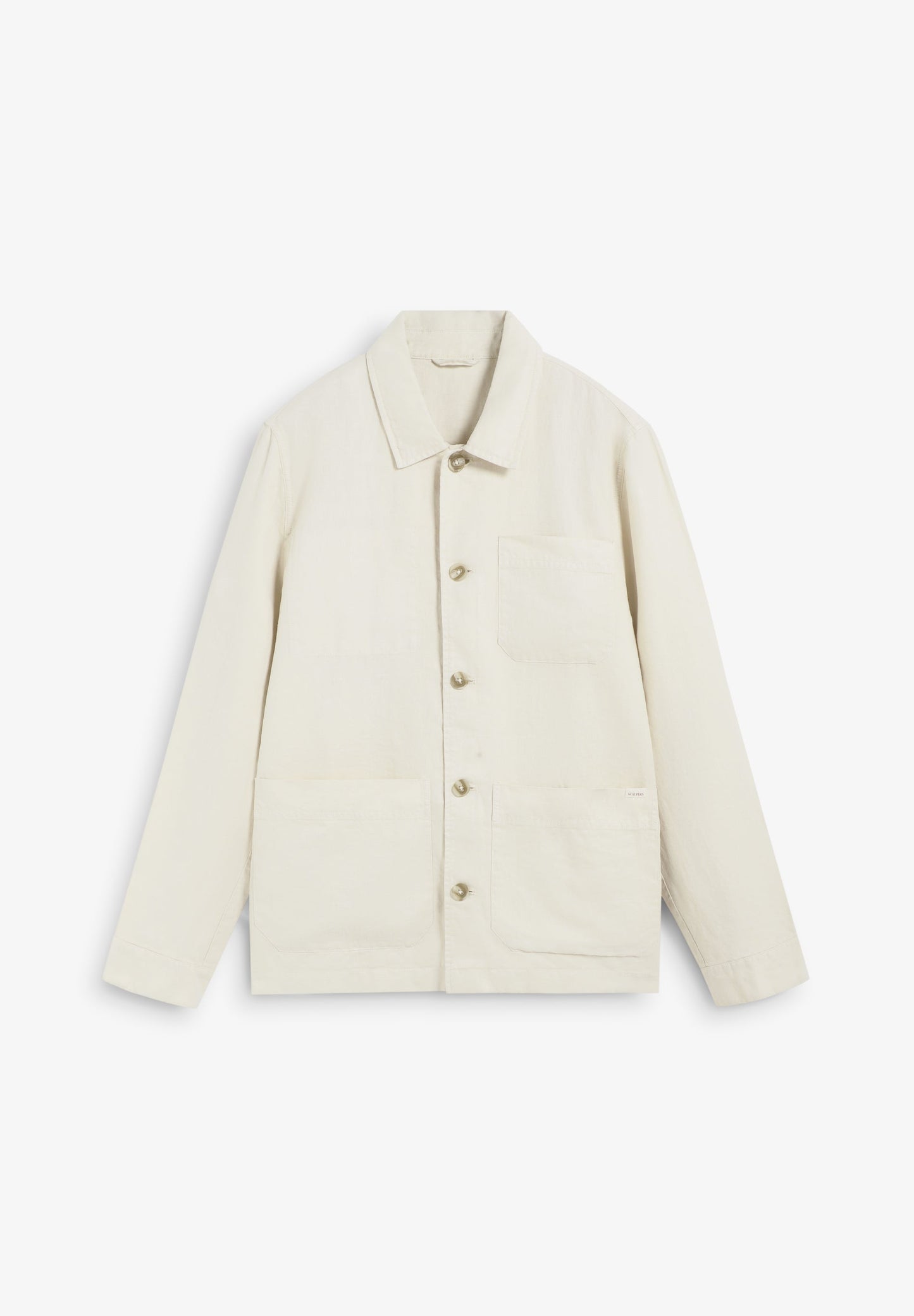 LINEN OVERSHIRT WITH POCKETS