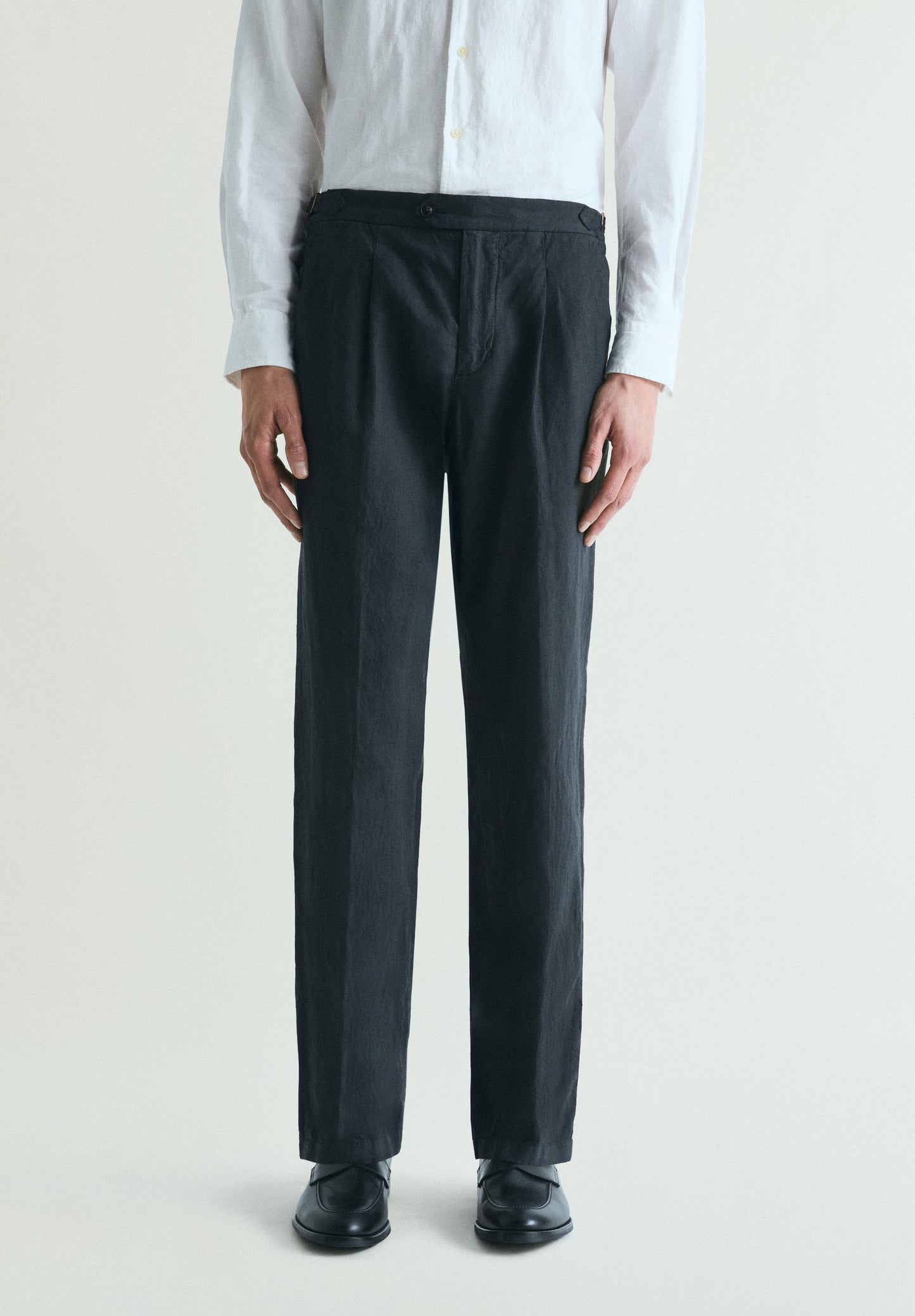 LINEN SUIT TROUSERS