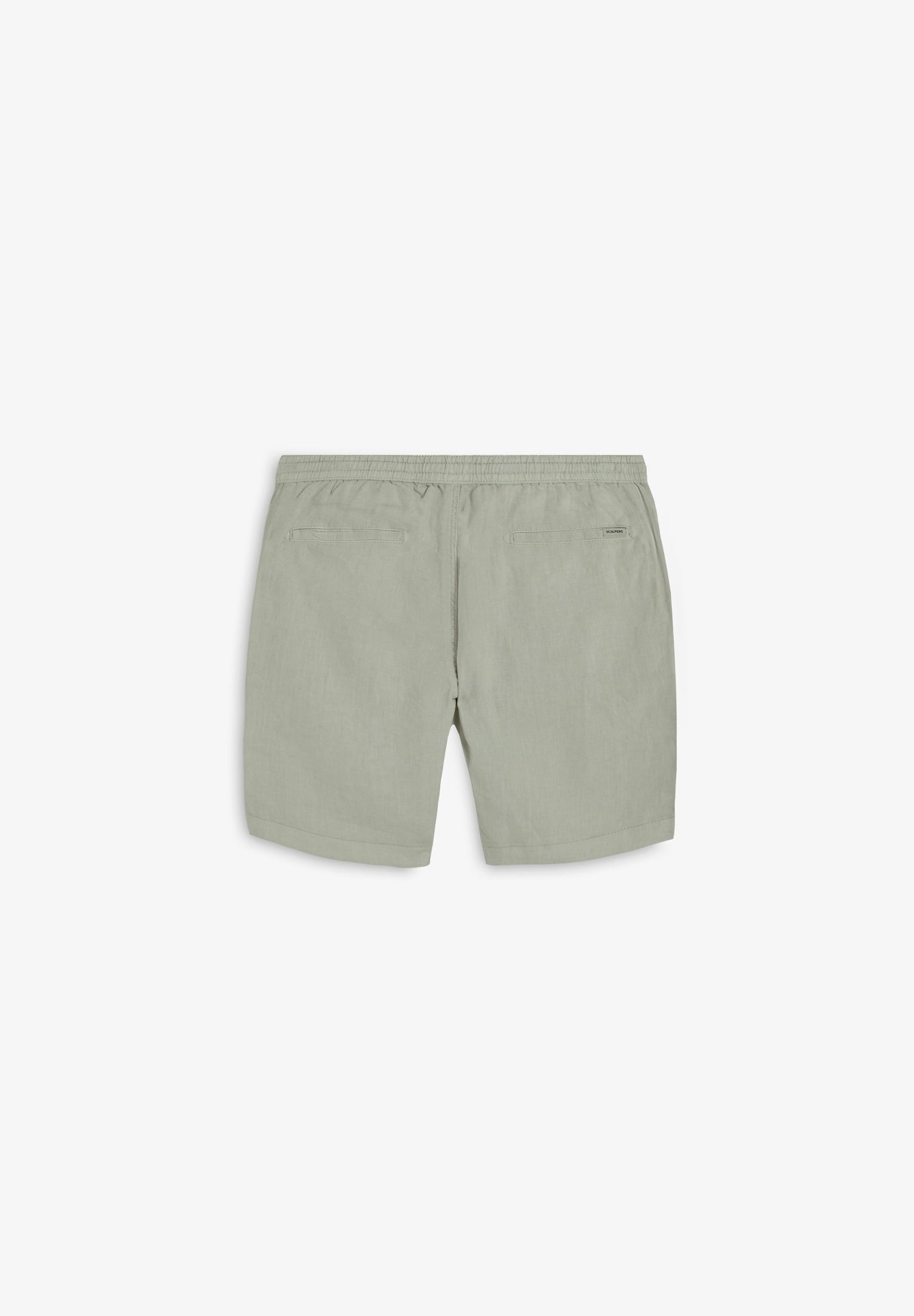 PLAIN LINEN BERMUDA SHORTS