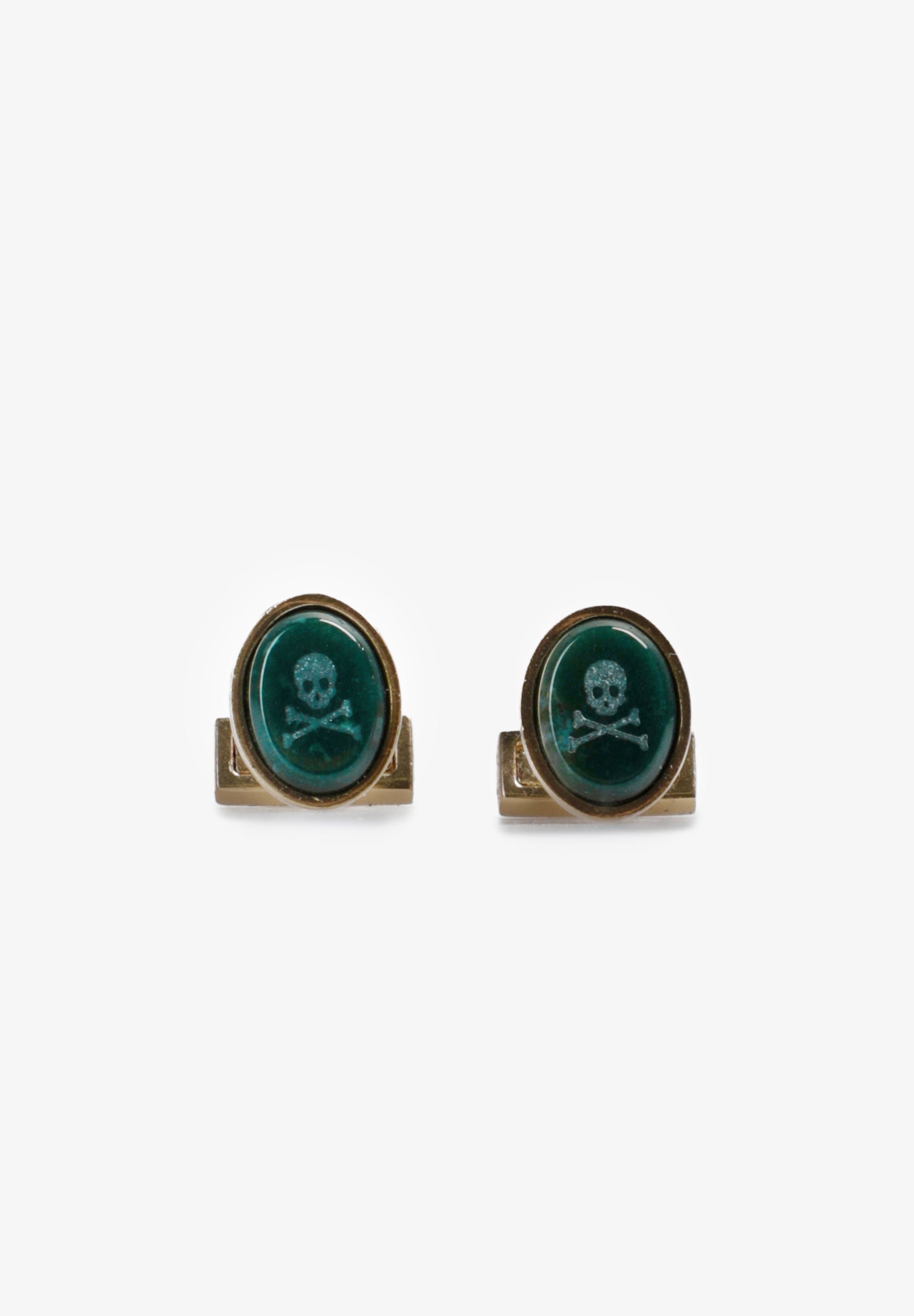 OVAL NATURAL STONE CUFFLINKS