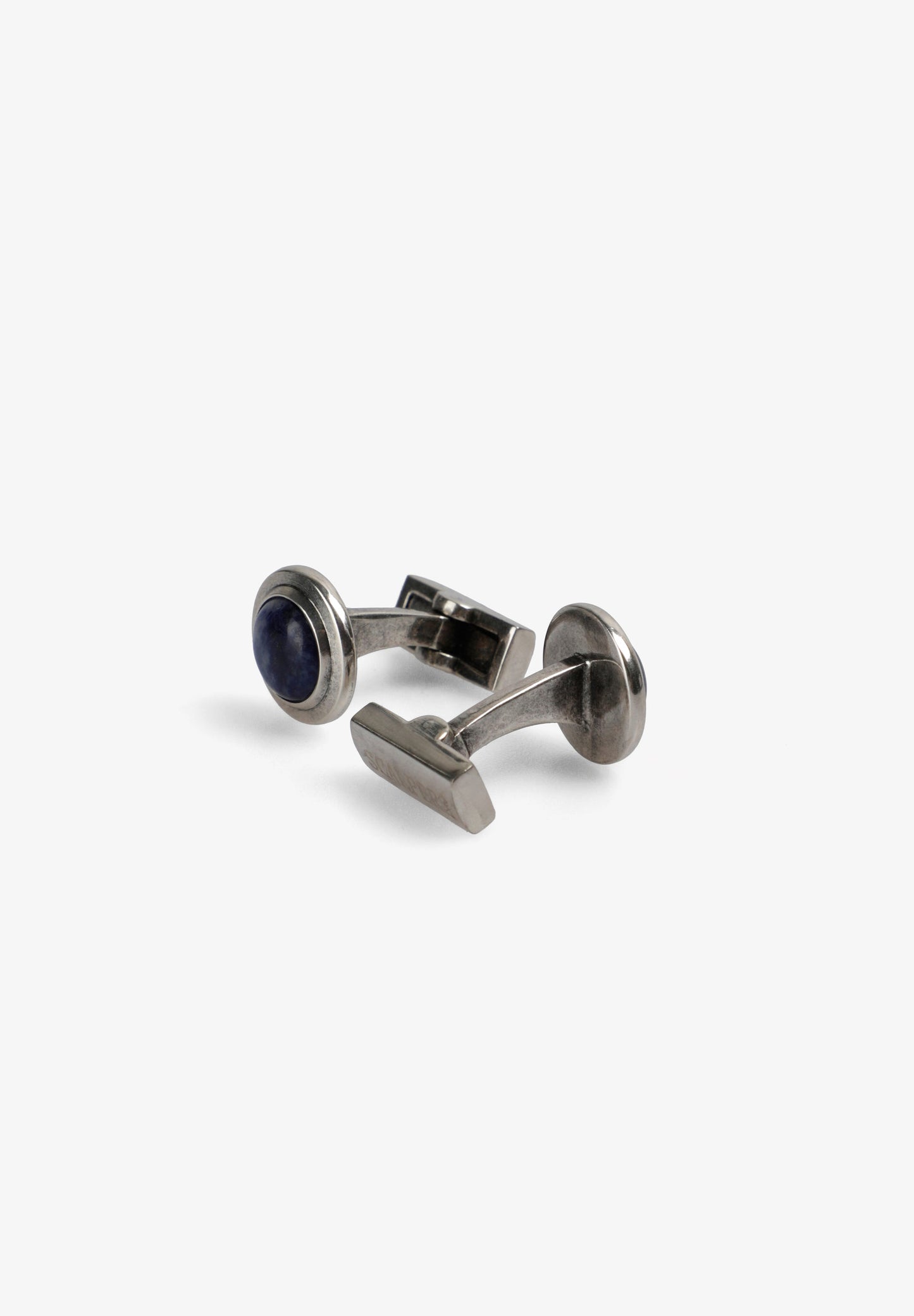 ROUND NATURAL STONE CUFFLINKS