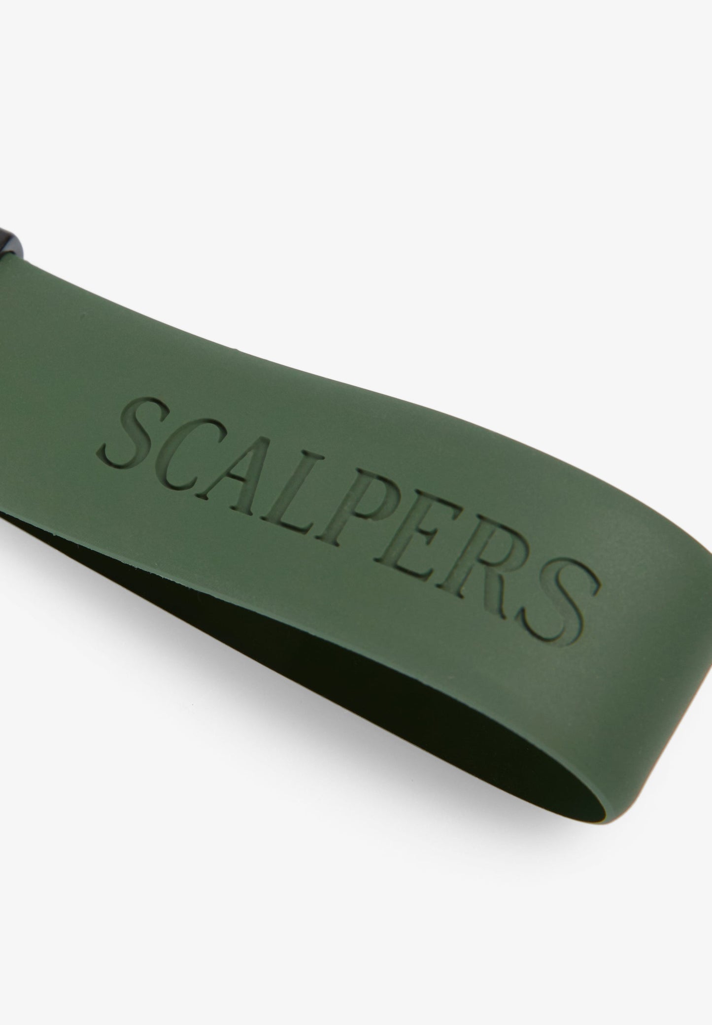 ENGRAVED RUBBER KEYCHAIN