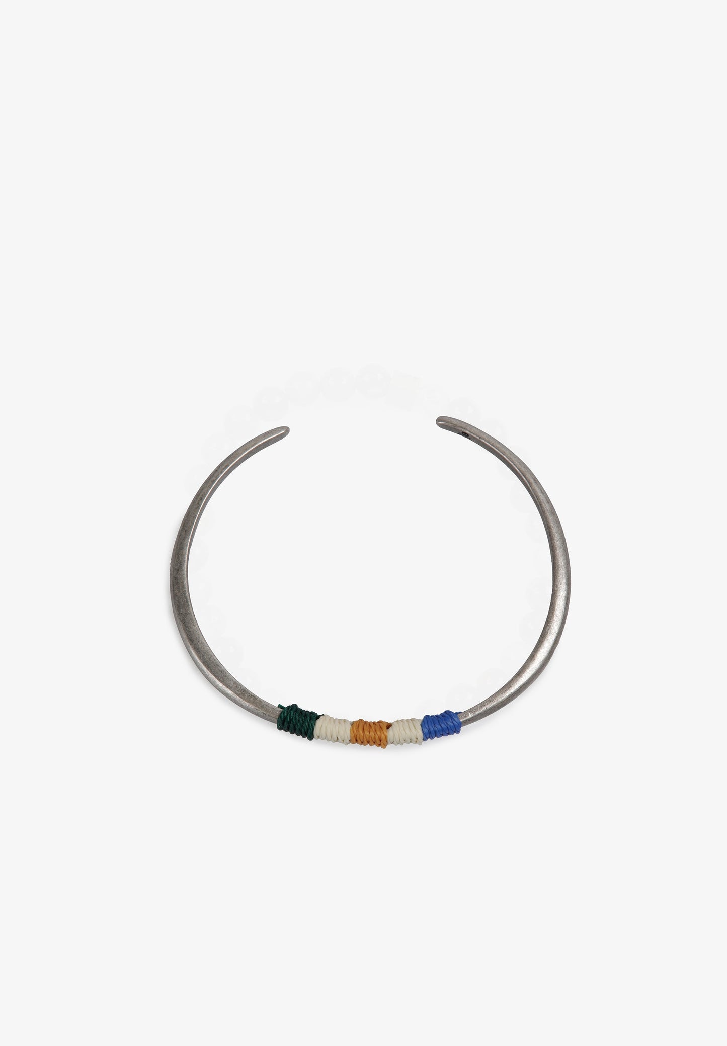METAL BRACELET WITH CORD DETAIL