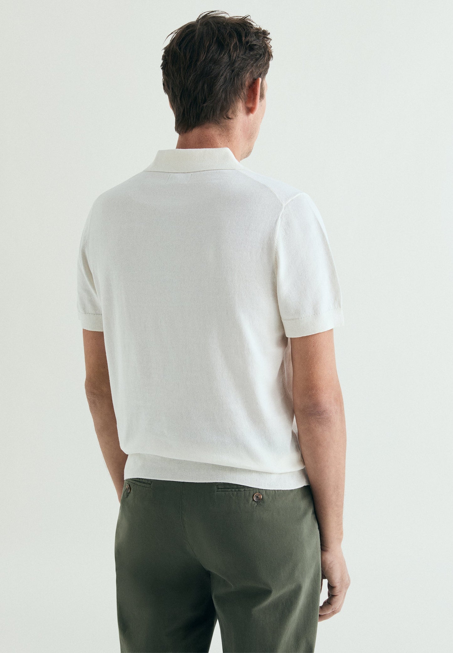 FINE KNIT POLO SHIRT