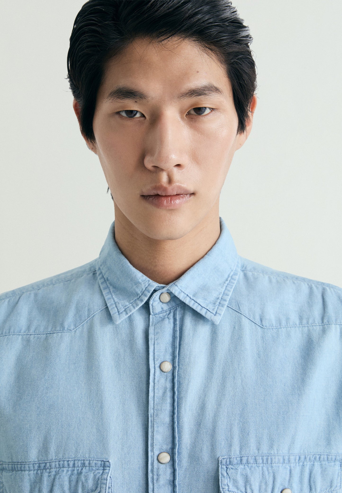 DENIM SHIRT WITH POCKETS
