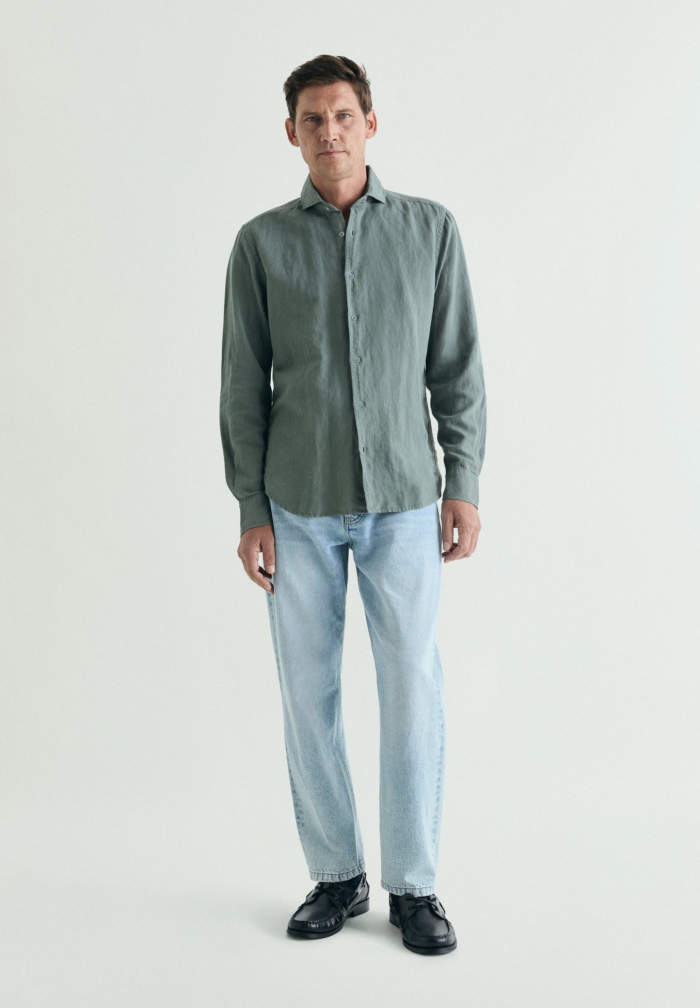 REGULAR FIT LINEN SHIRT