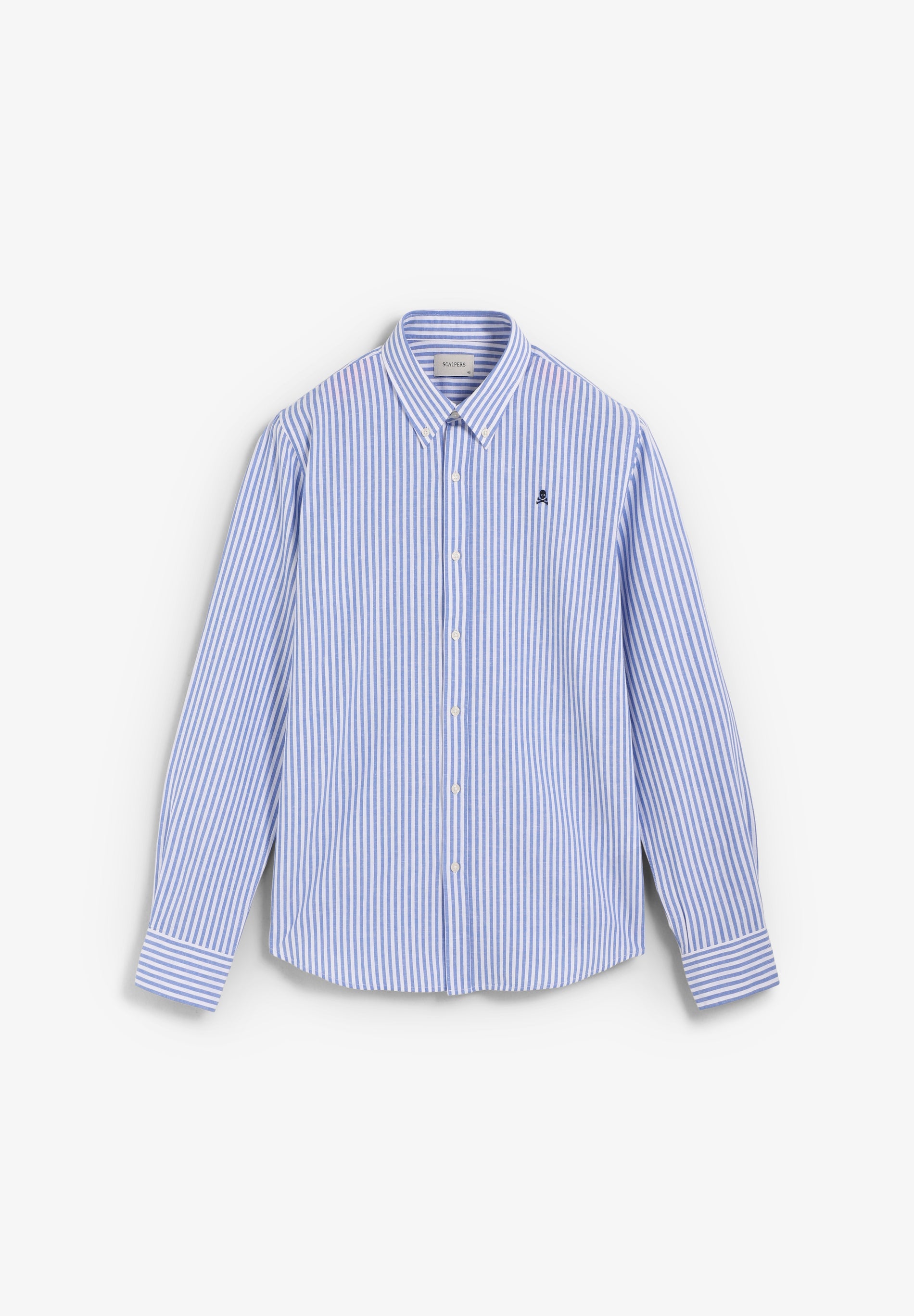 COTTON AND LINEN OXFORD SHIRT