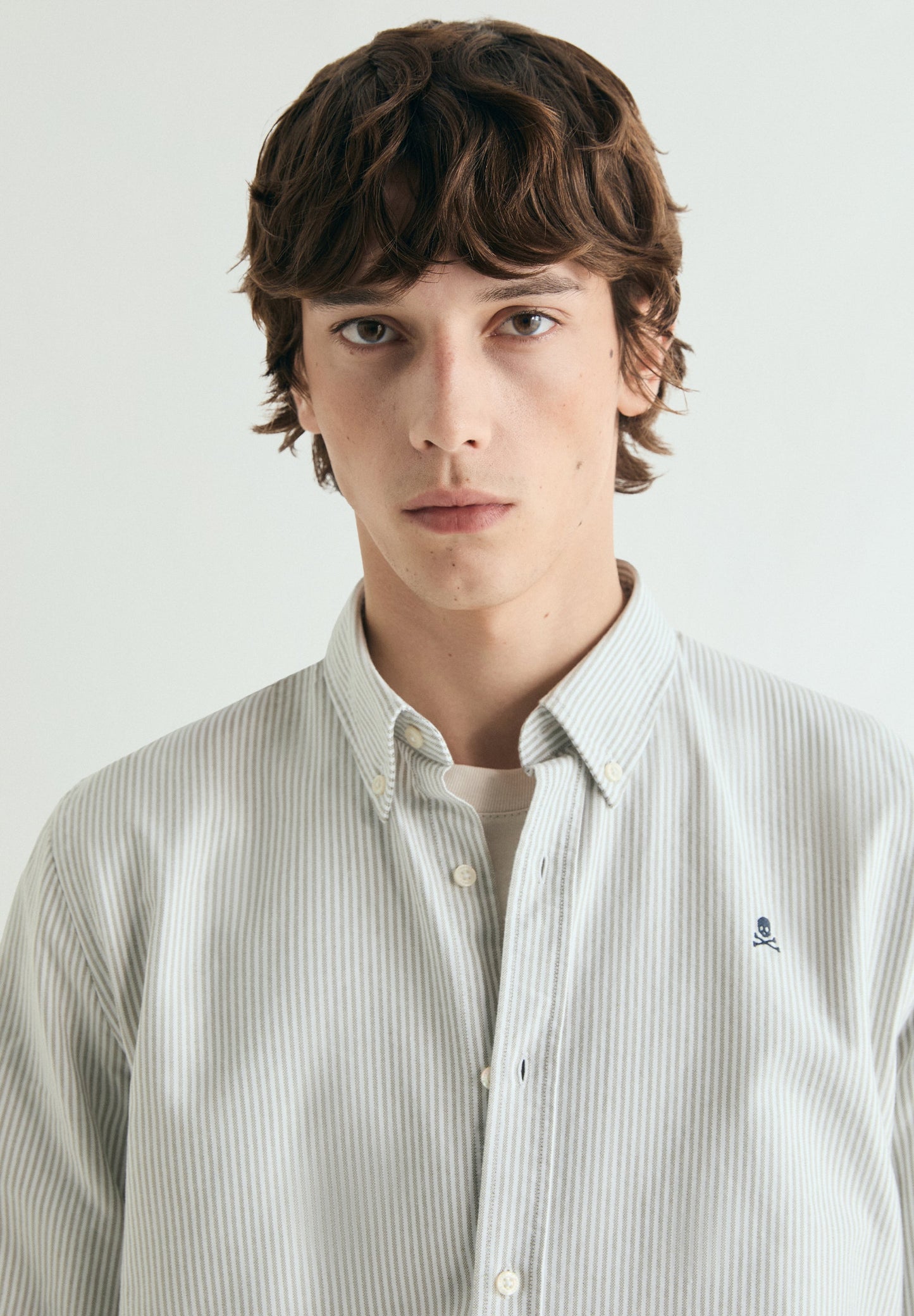 CAMISA OXFORD ESTAMPADA RAYAS - Scalpers