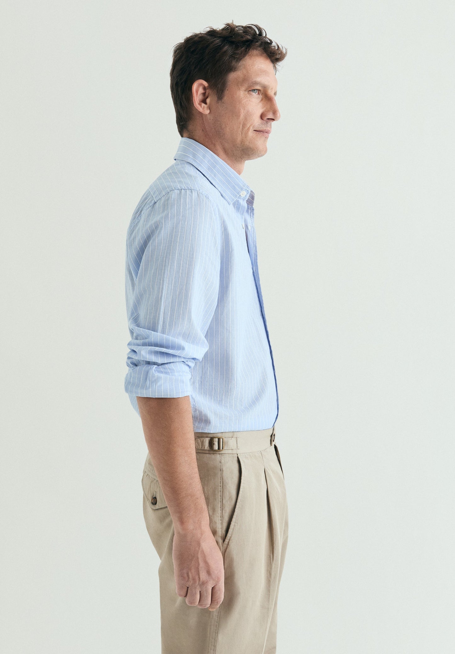 REGULAR FIT STRIPED COTTON SHIRT