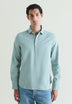 REGULAR FIT LINEN POLO SHIRT
