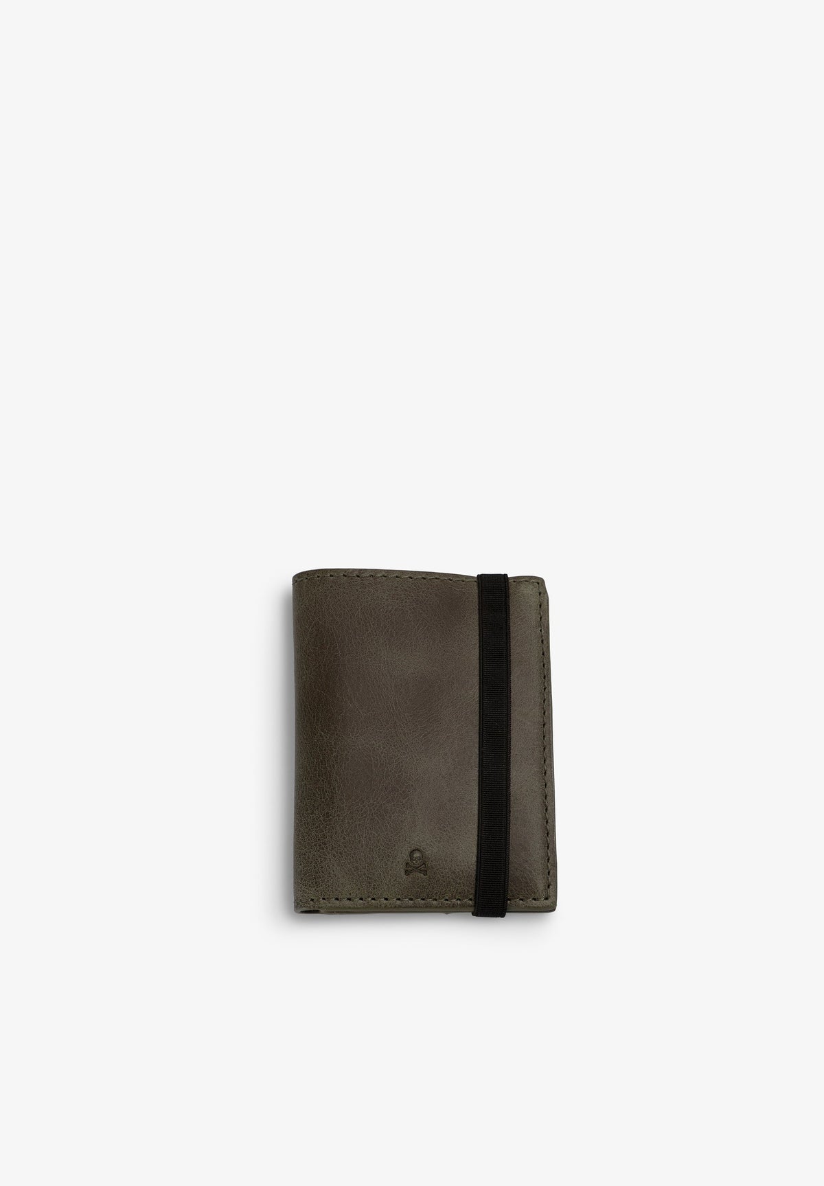 100% LEATHER WALLET WITH STRETCH DETAIL