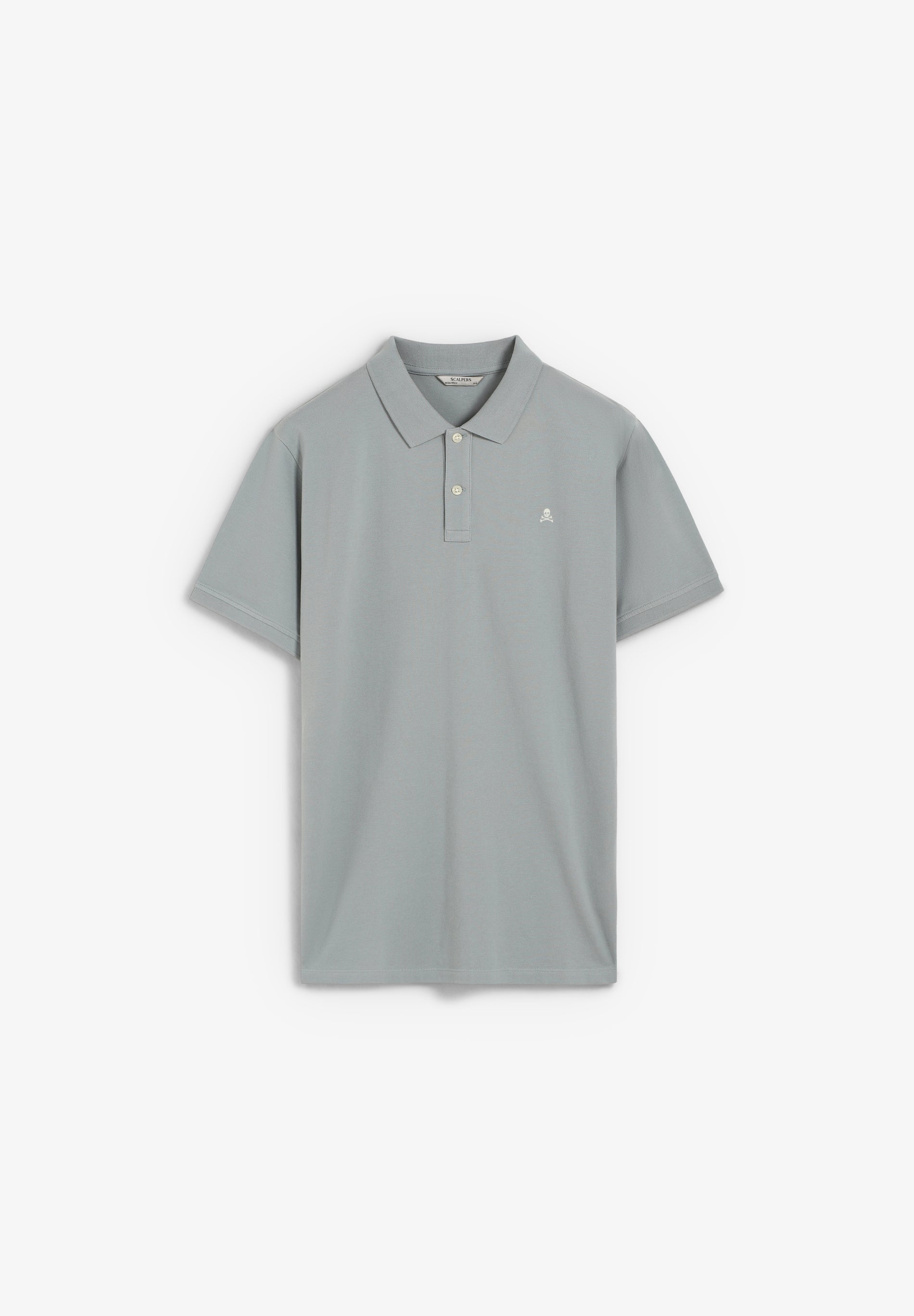 PIQUÉ POLO SHIRT WITH CONTRAST SKULL