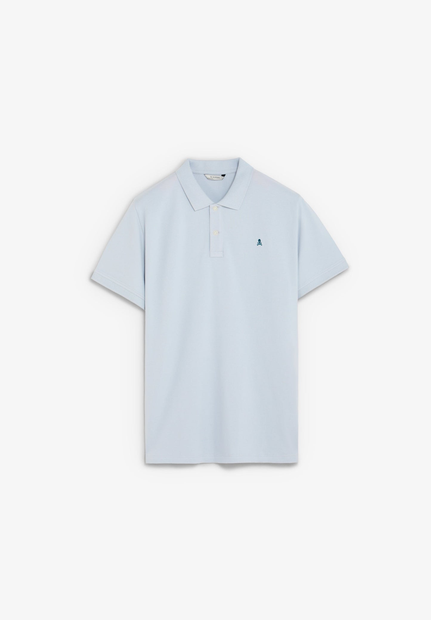 PIQUÉ POLO SHIRT WITH CONTRAST SKULL