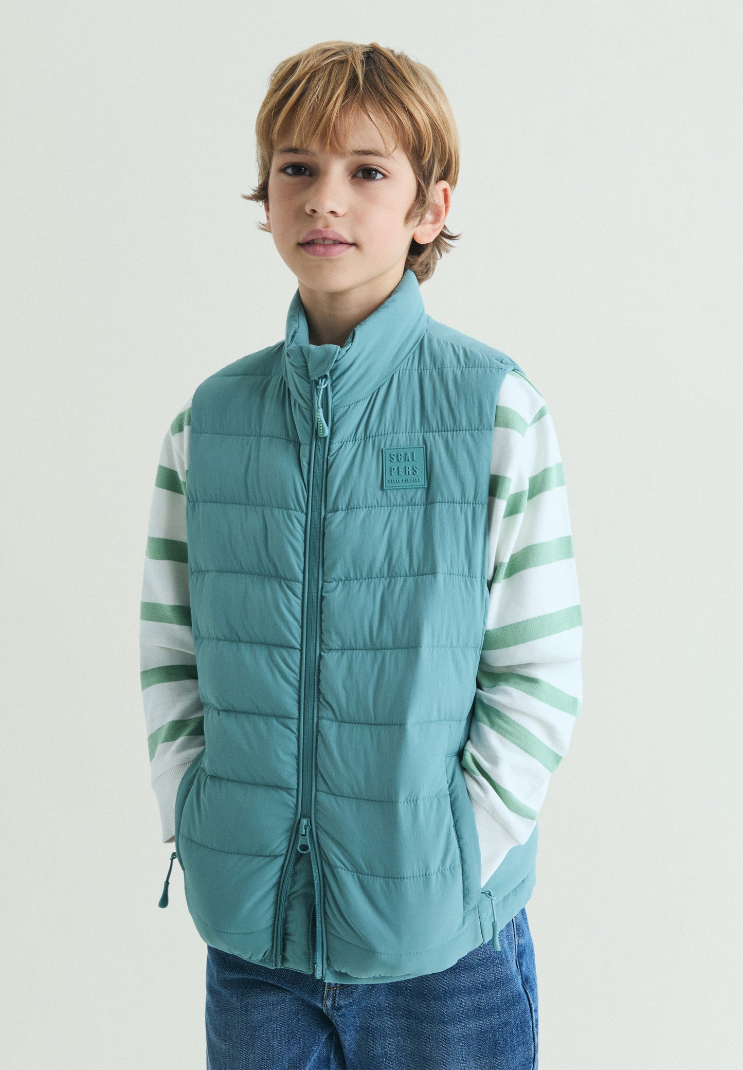 QUILTED ZIP-UP GILET