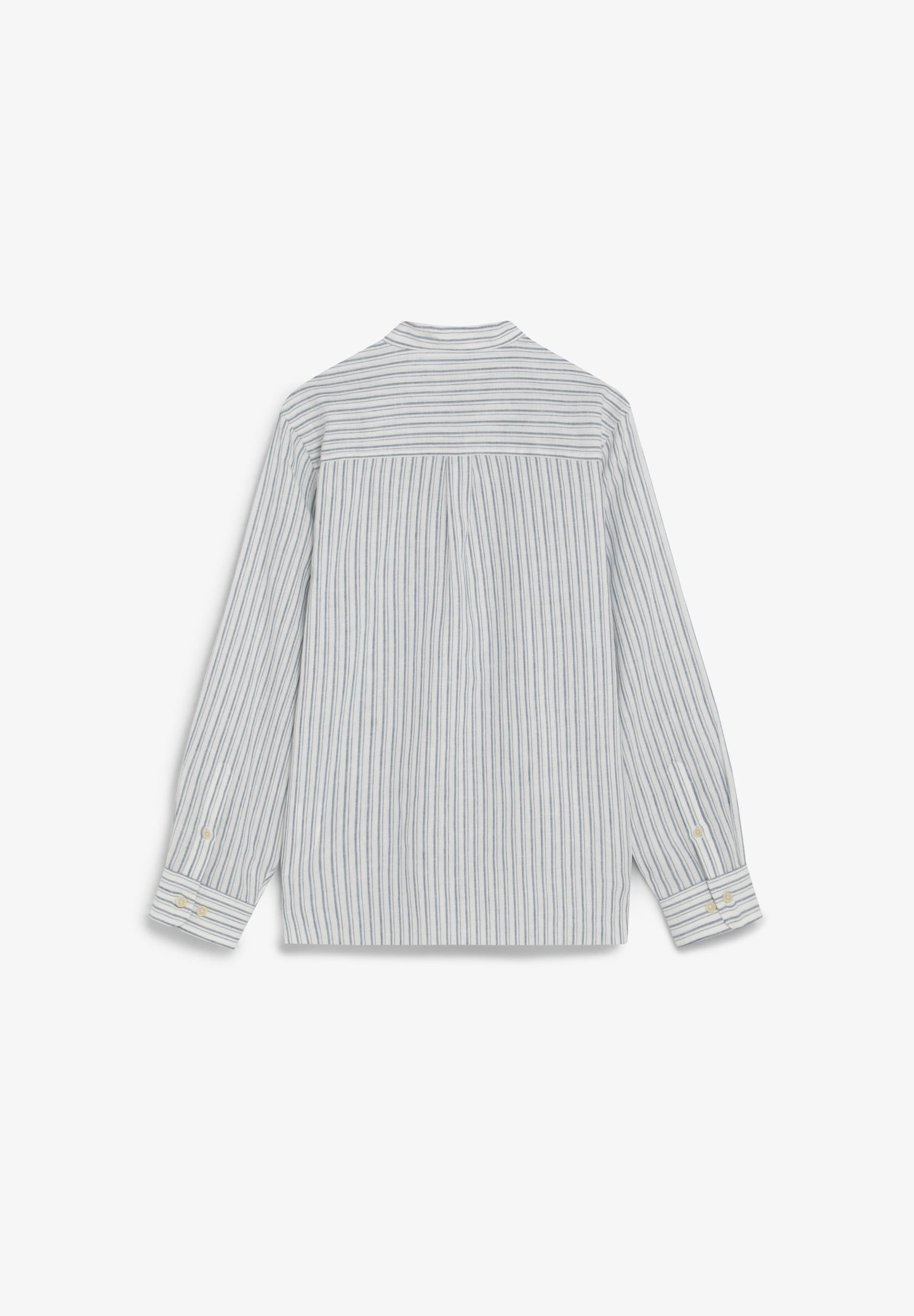 STRIPE SHIRT WITH STAND-UP COLLAR