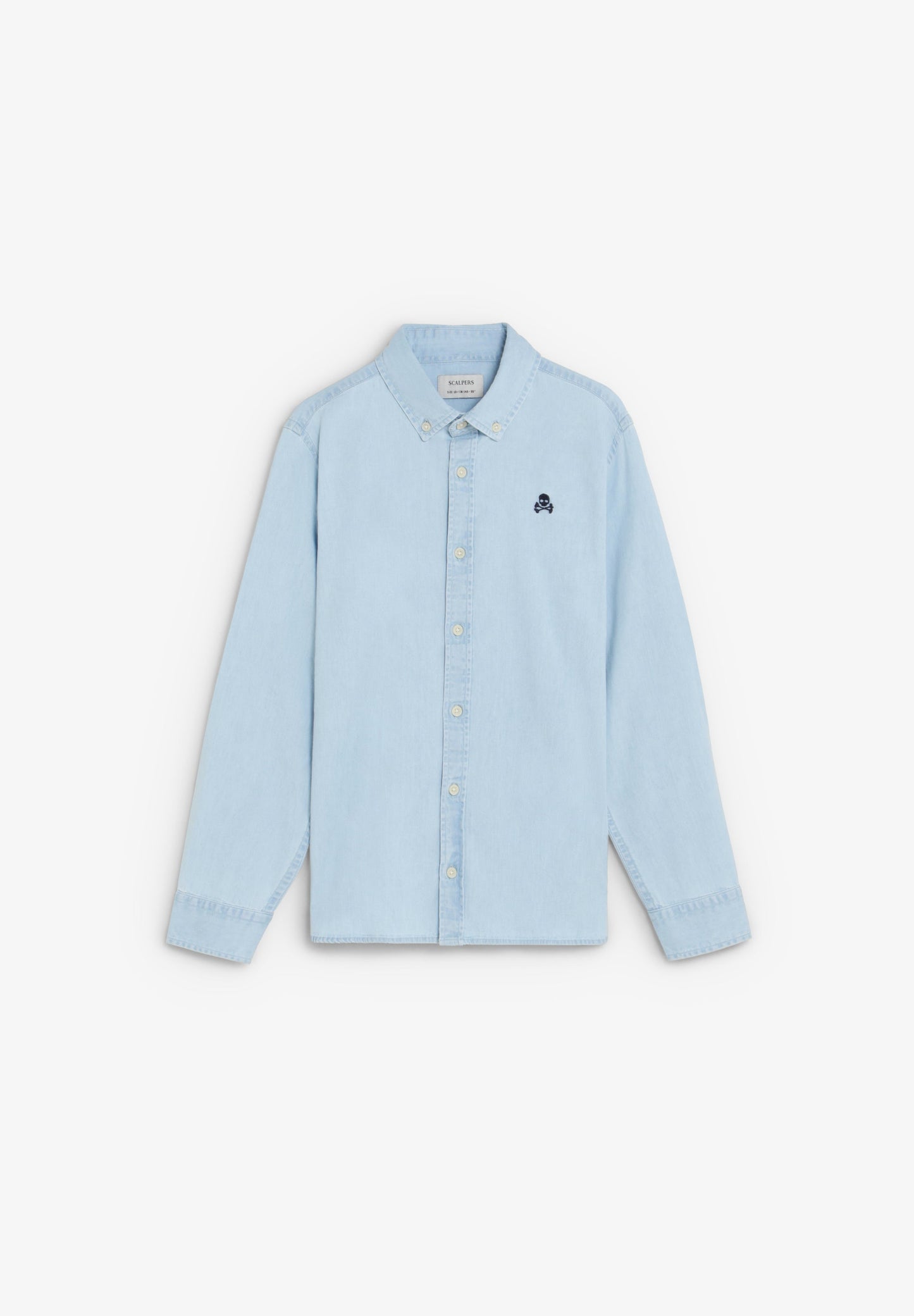 BUTTON-DOWN COLLAR DENIM SHIRT