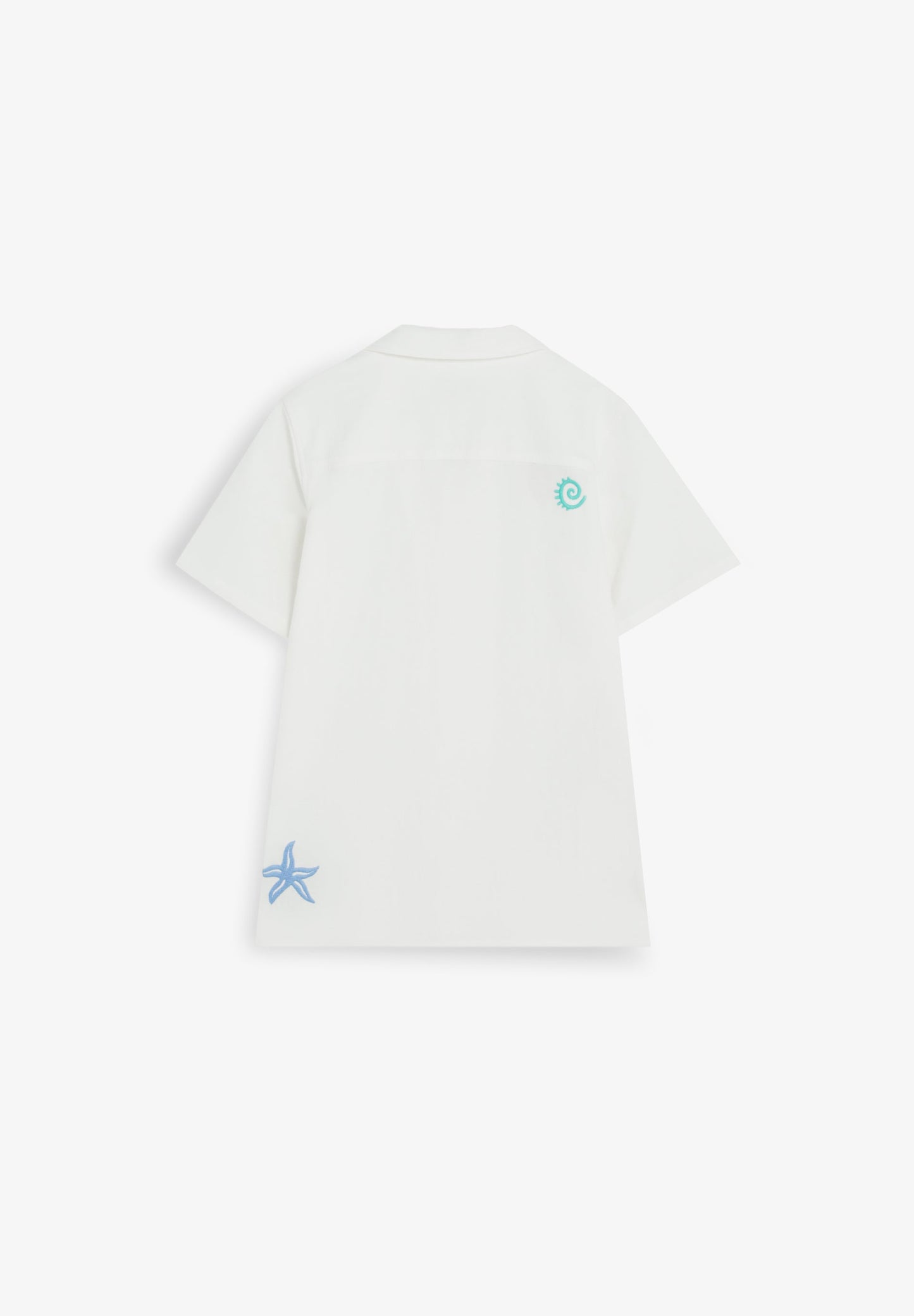 SHORT SLEEVE SHIRT WITH EMBROIDERY