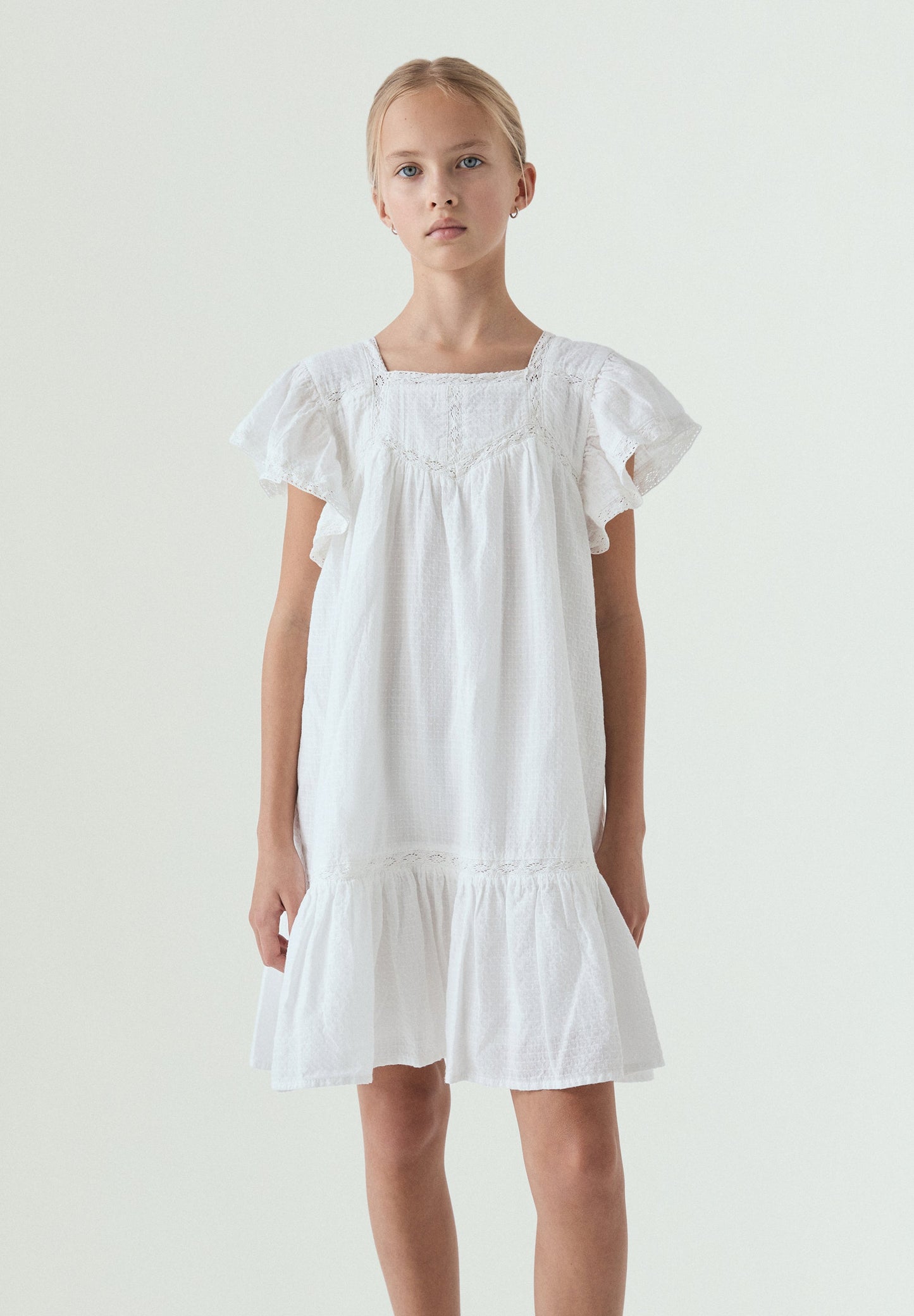 COTTON DRESS WITH DETAILS