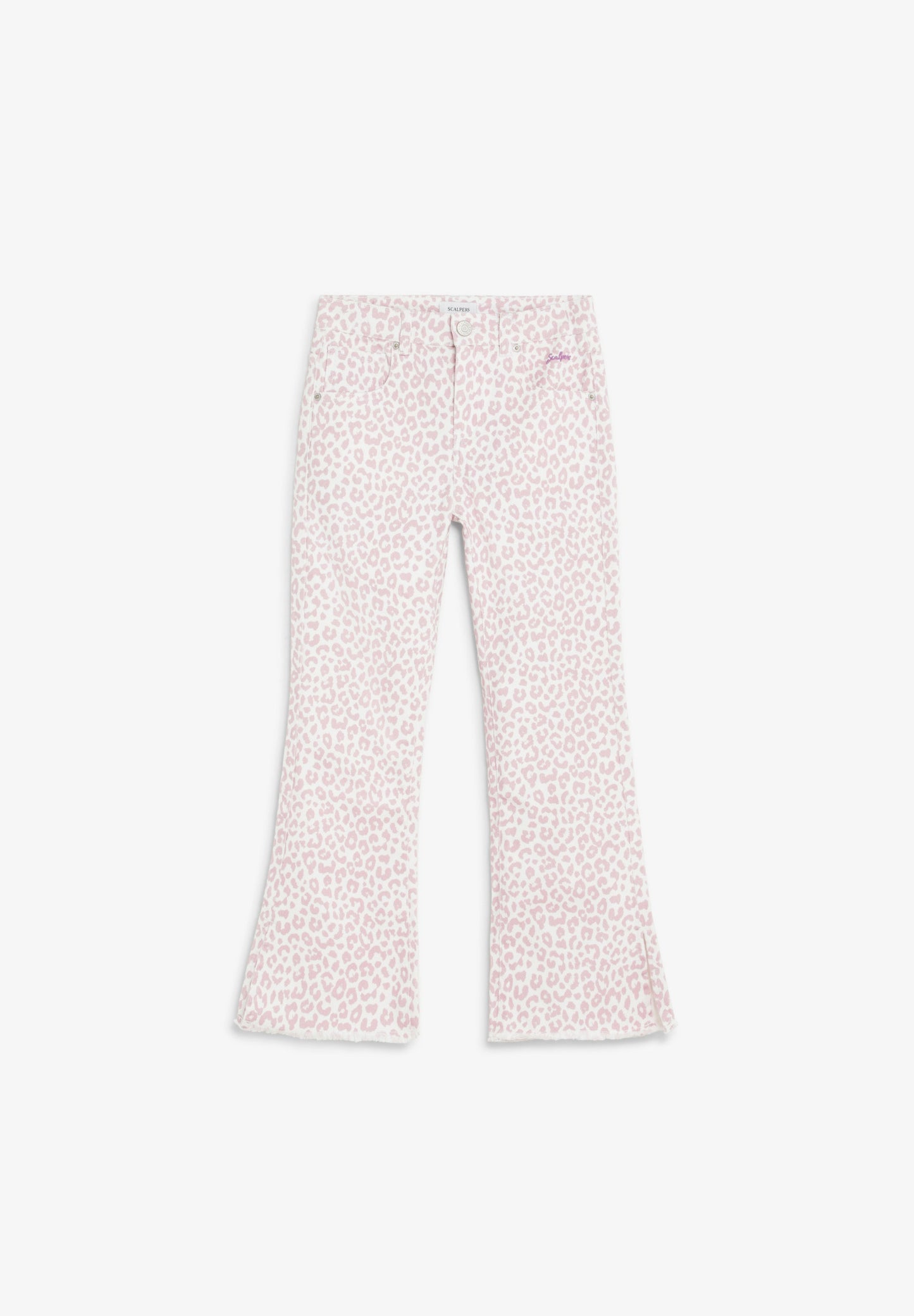 ANIMAL PRINT FLARED TROUSERS