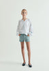 FADED DENIM SHORTS