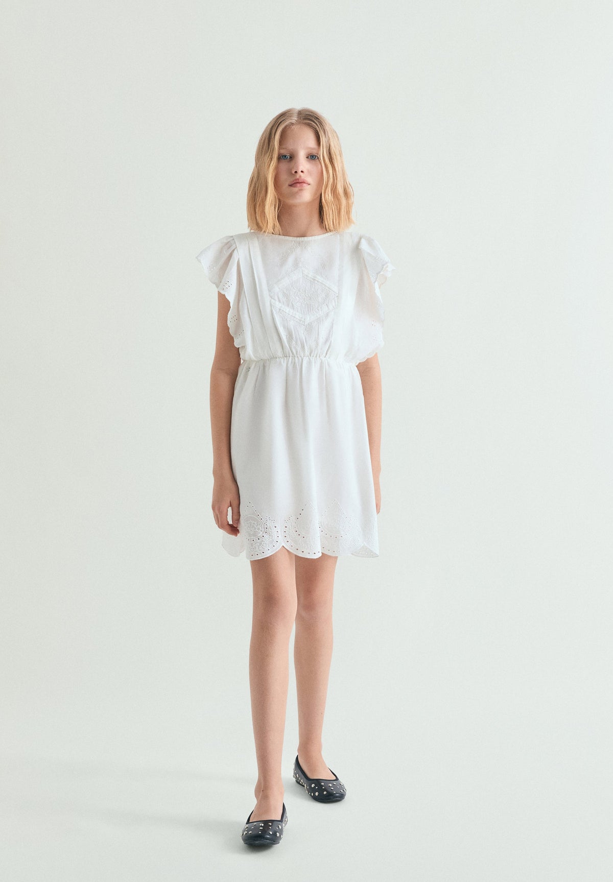 ROMANTIC PERFORATED DRESS