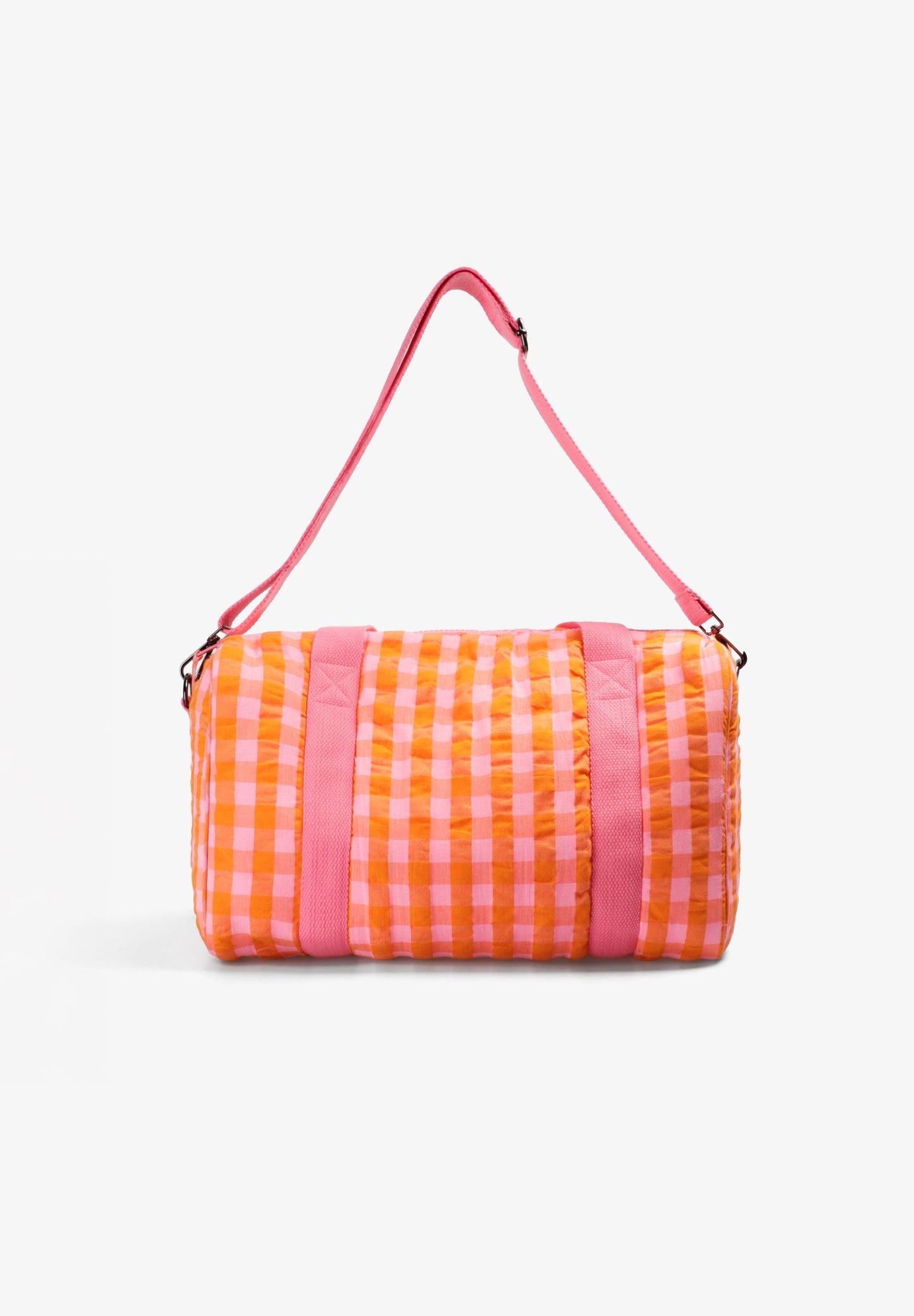 GINGHAM DUFFLE BAG