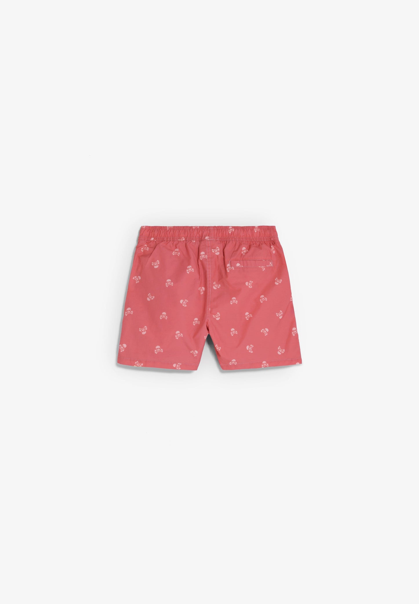CONTRAST SKULL SWIMMING TRUNKS