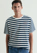 CONTRAST STRIPED T-SHIRT