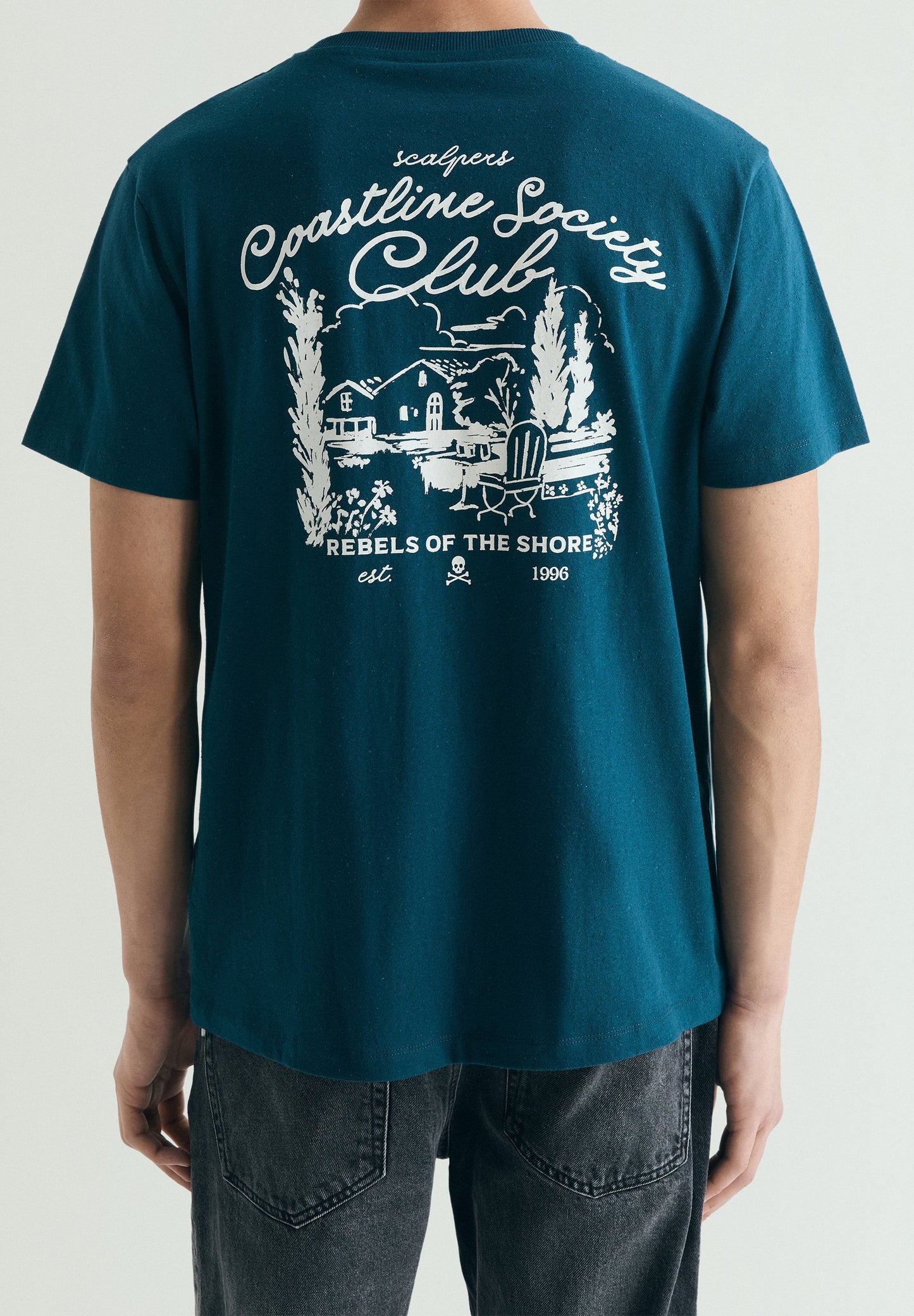 CONTRAST PRINT T-SHIRT