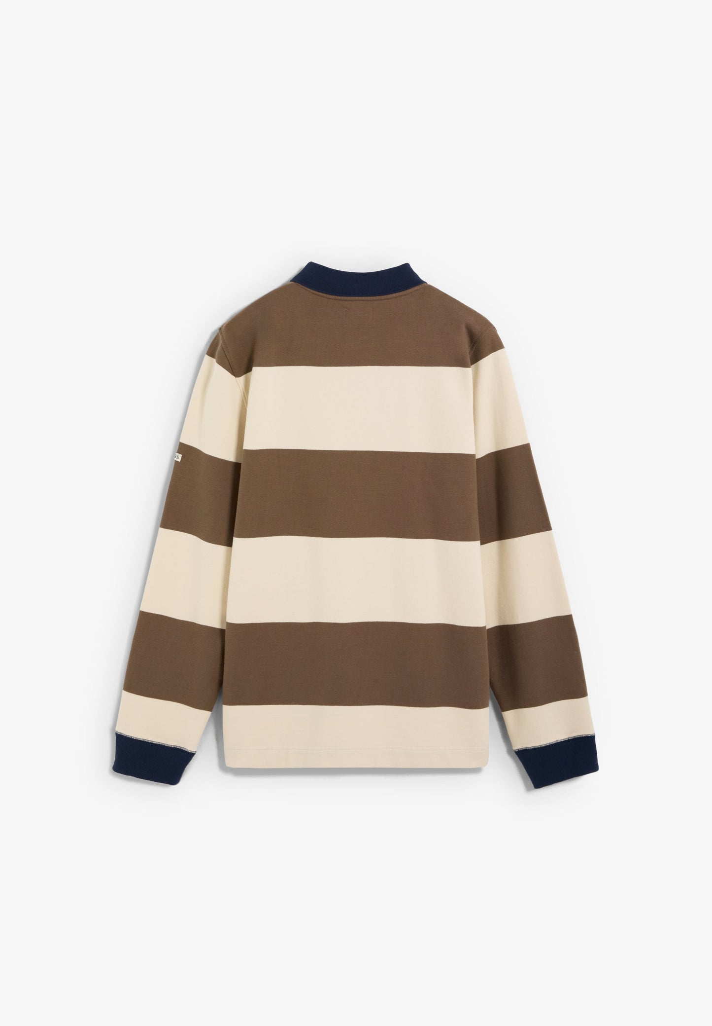 STRIPED SWEATSHIRT WITH CONTRAST COLLAR