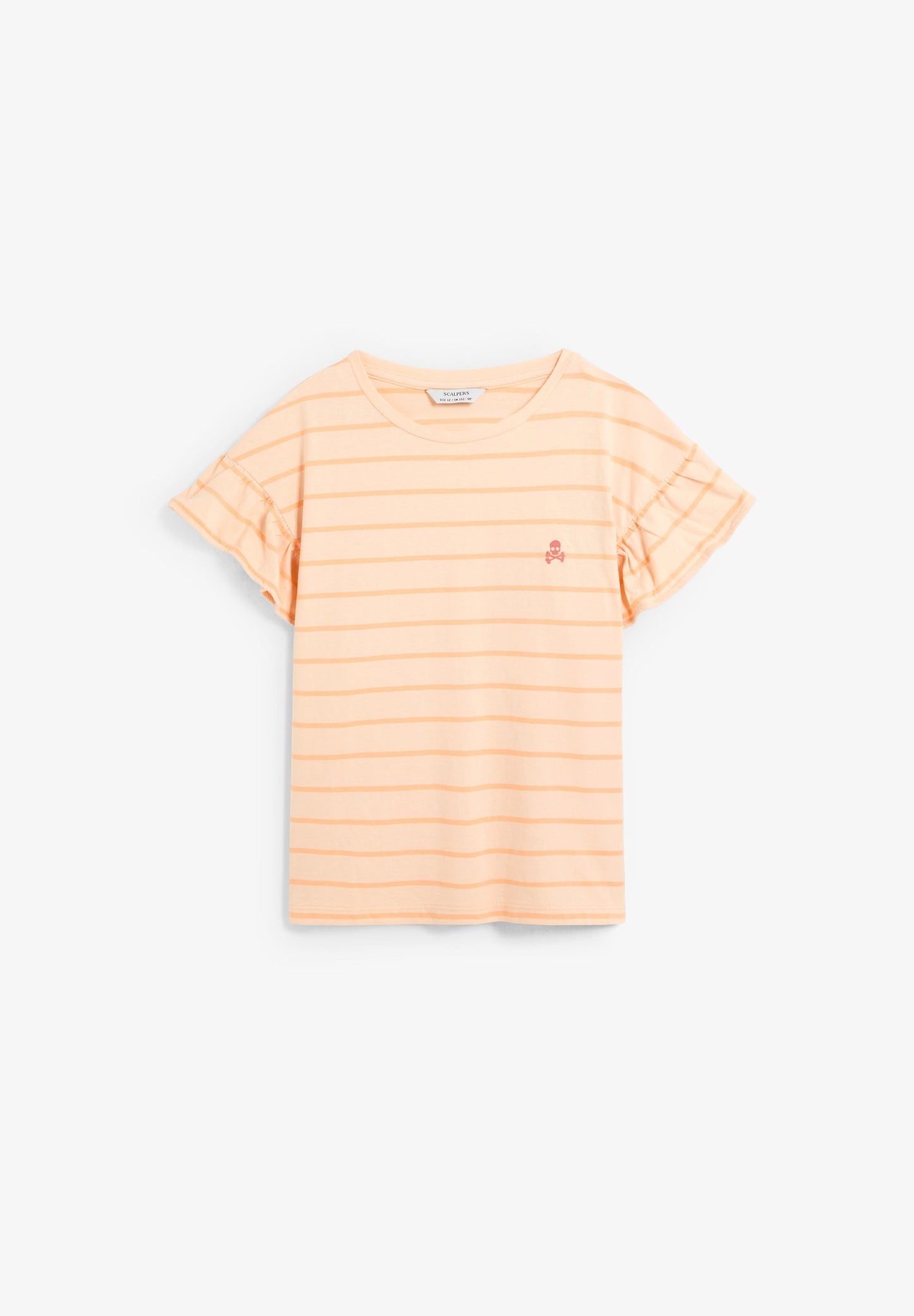 STRIPED T-SHIRT WITH CONTRAST SKULL