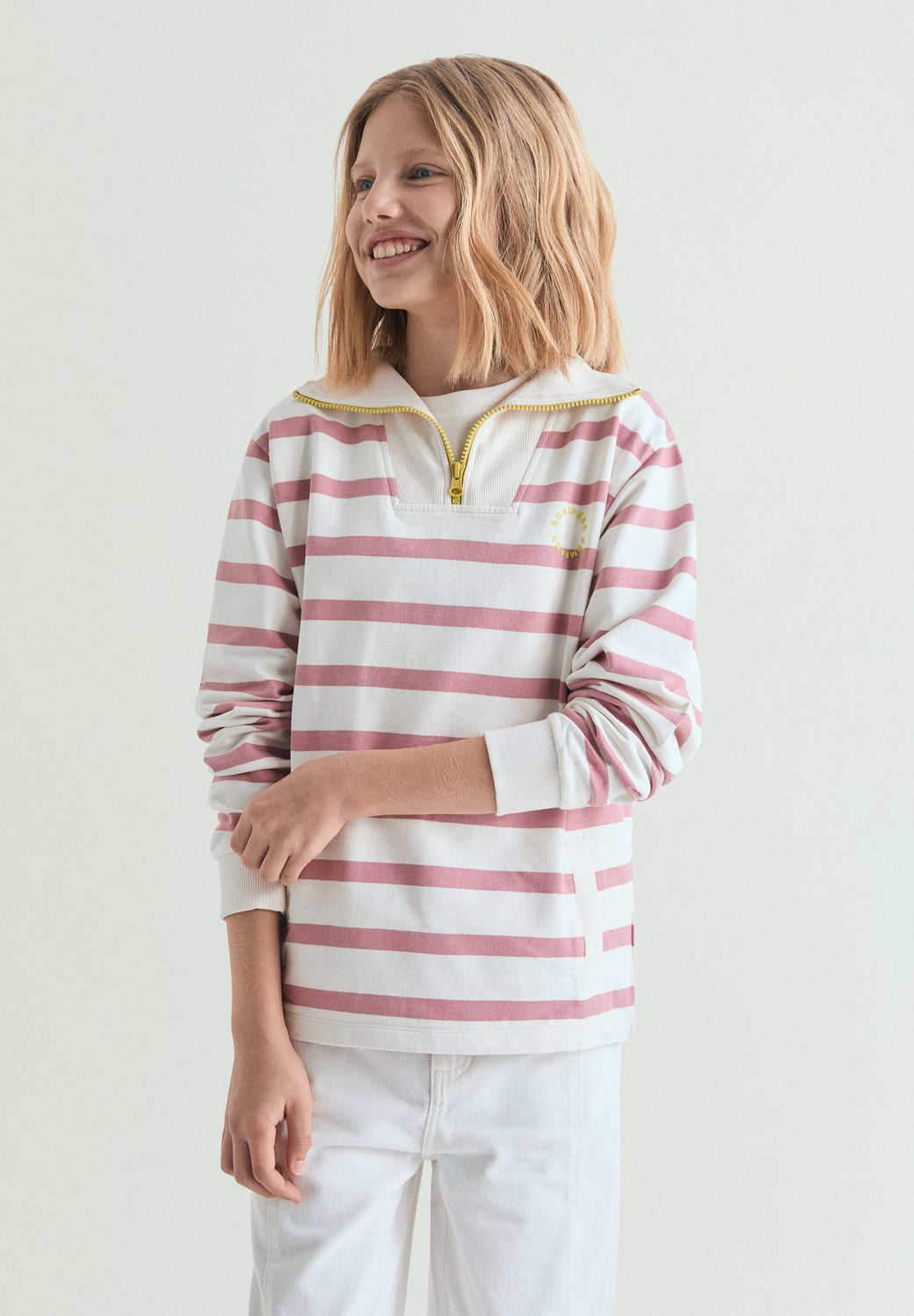 SUDADERA CUELLO ALTO RAYAS - Scalpers