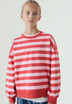 RELAXED STRIPED SWEATSHIRT