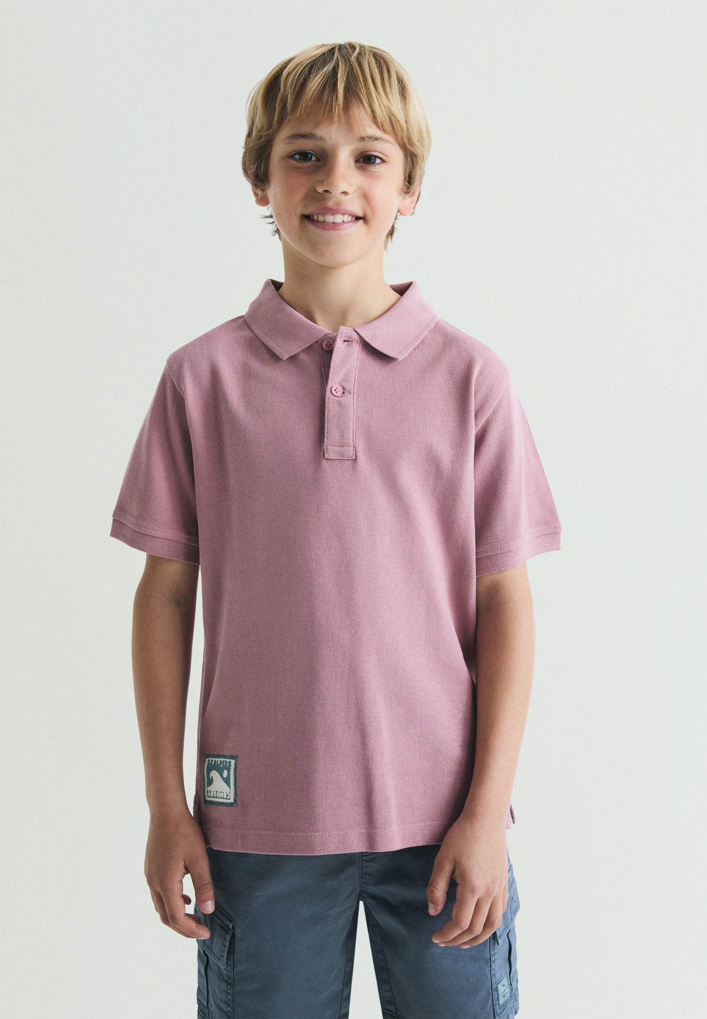 POLO SHIRT WITH CONTRAST EMBROIDERED SKULL