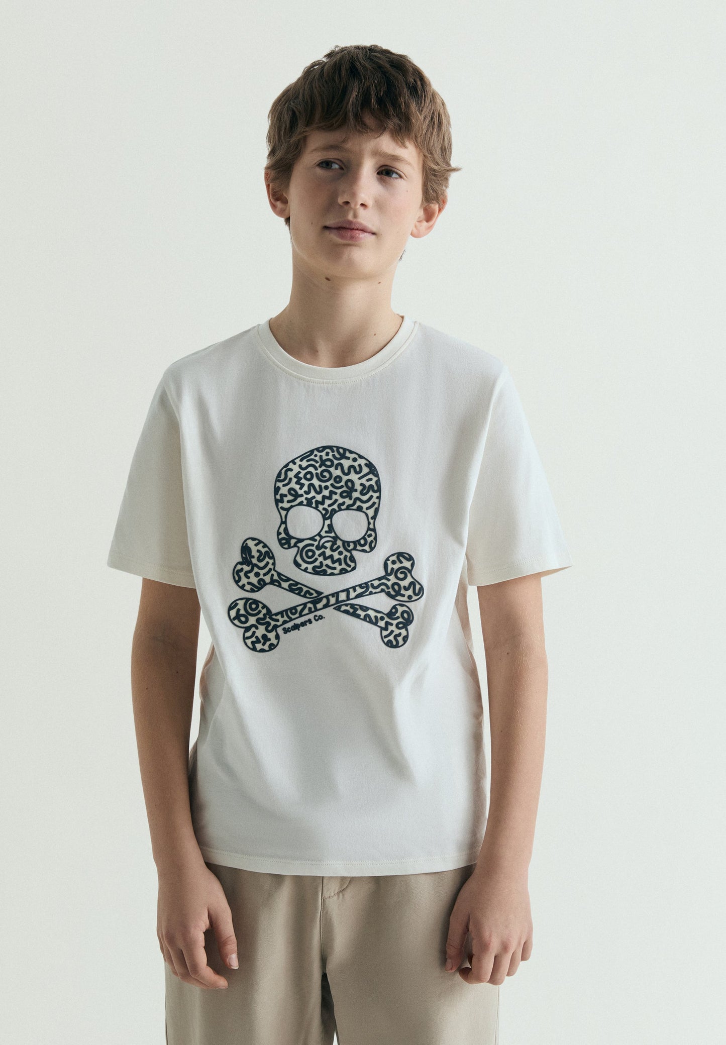 COTTON T-SHIRT WITH MAGIC SKULL