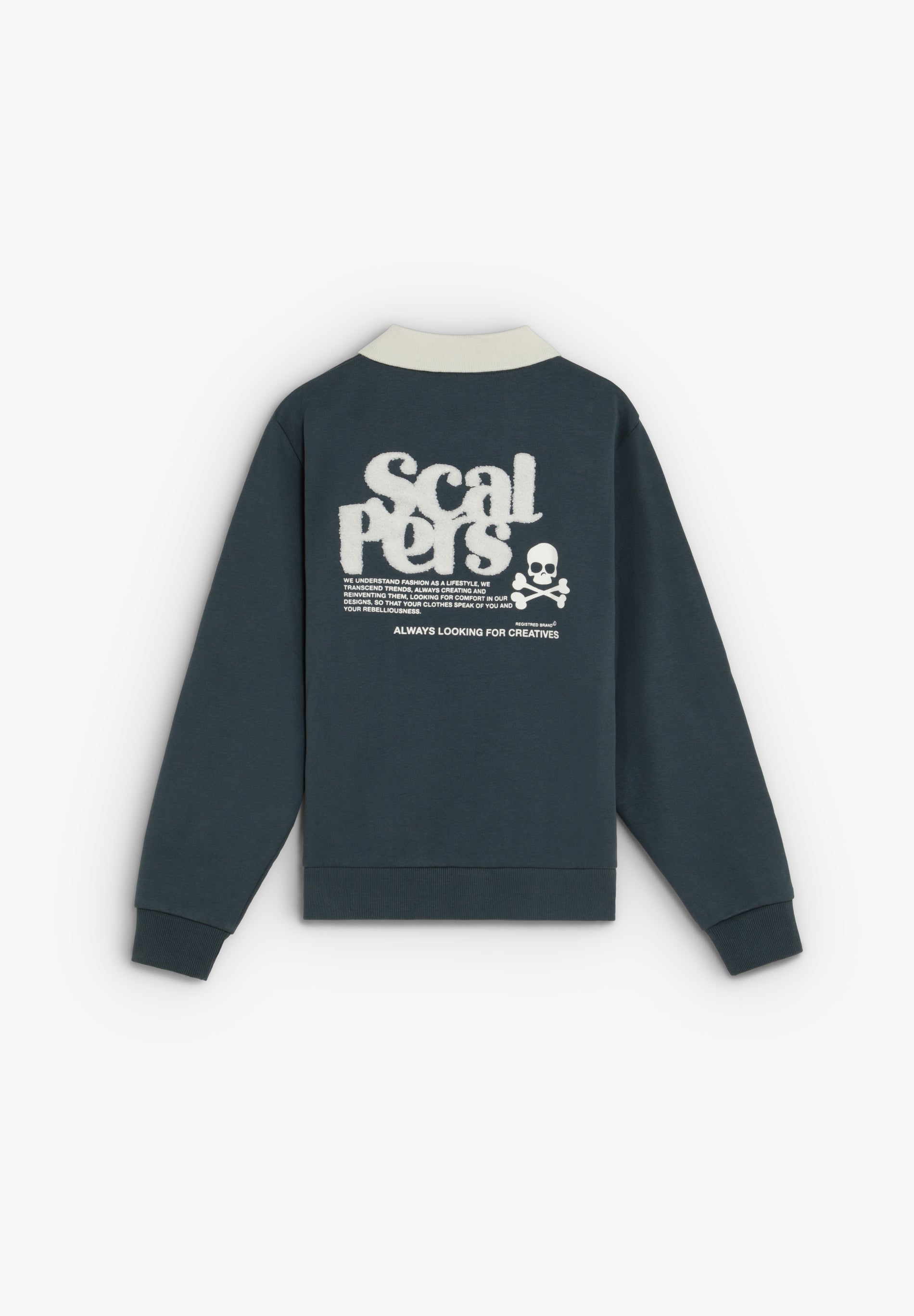 POLO SHIRT-STYLE SWEATSHIRT.