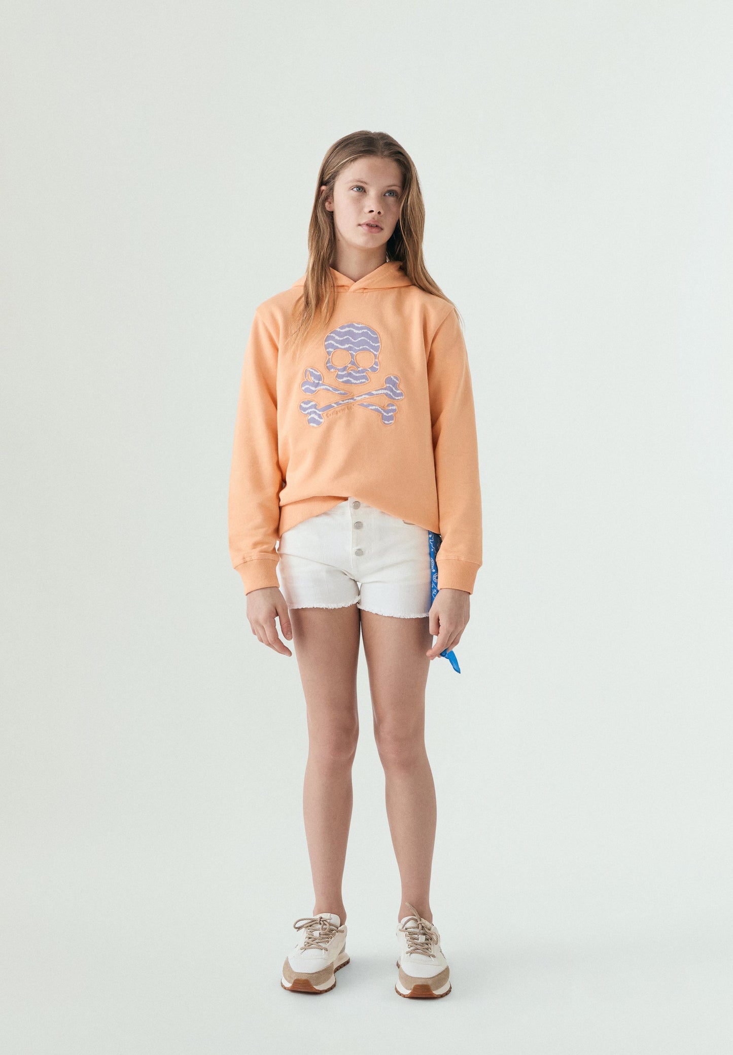 SKULL DETAIL HOODIE
