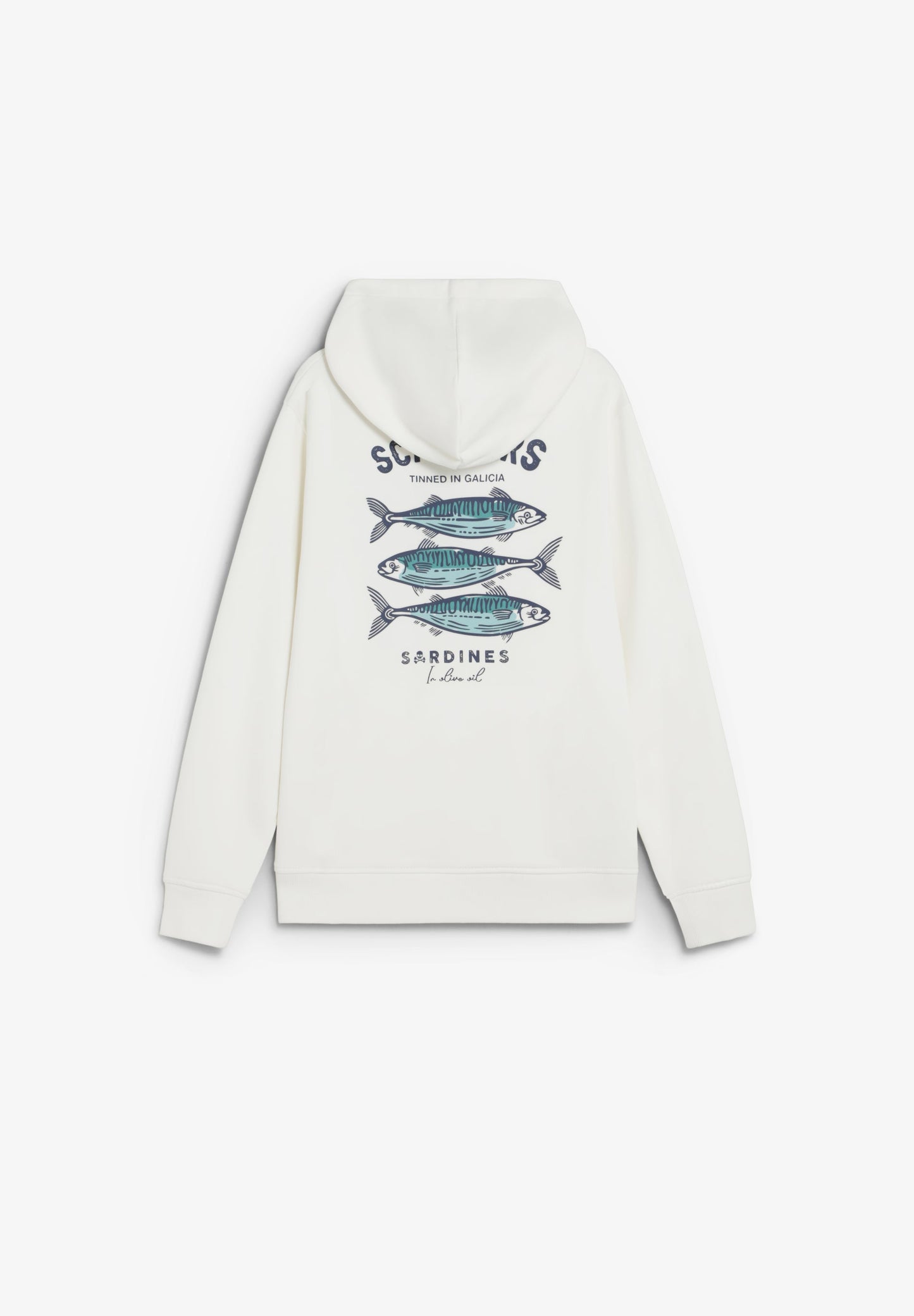 SARDINE PRINT HOODIE