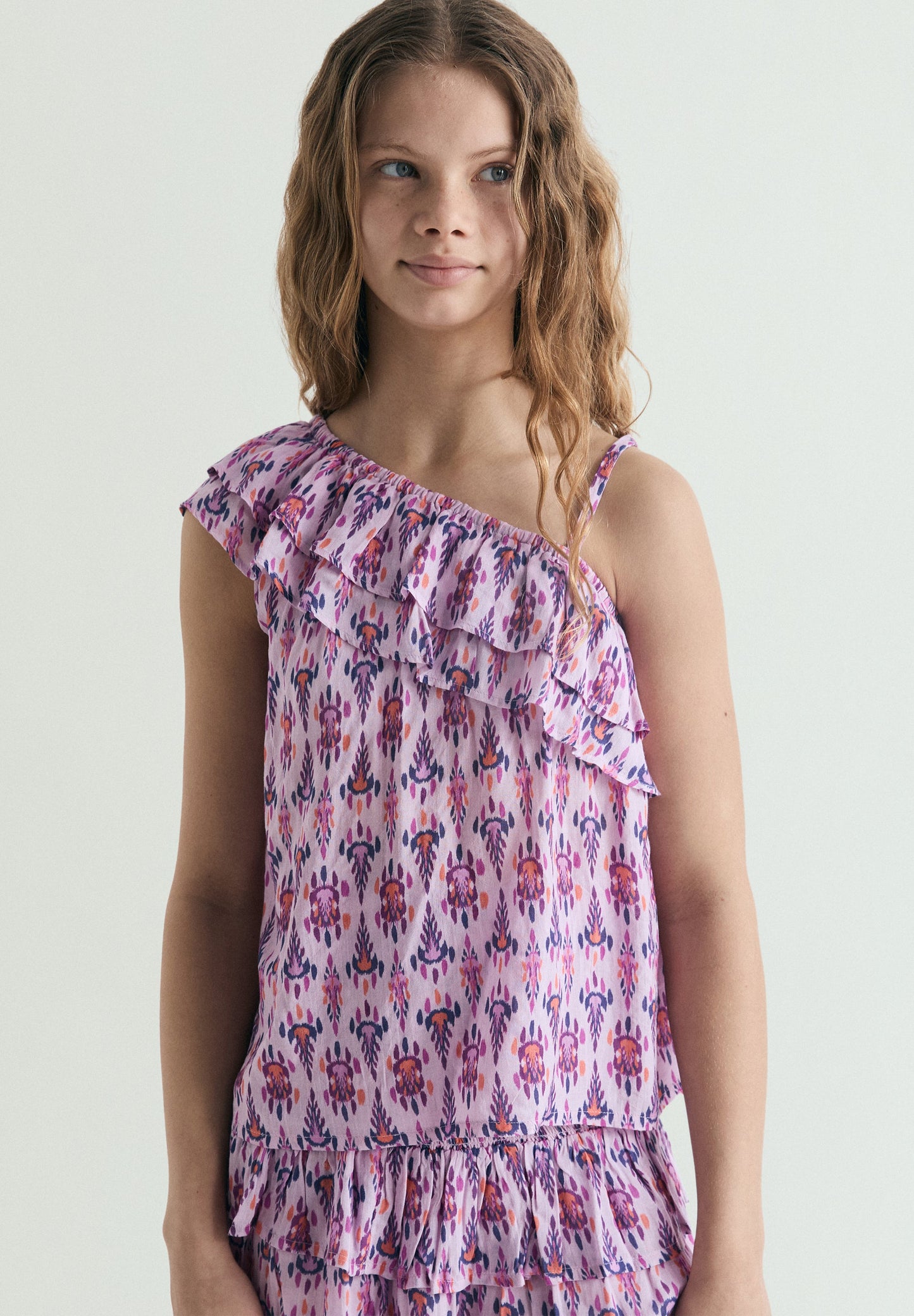 MULTICOLOUR ASYMMETRIC TOP