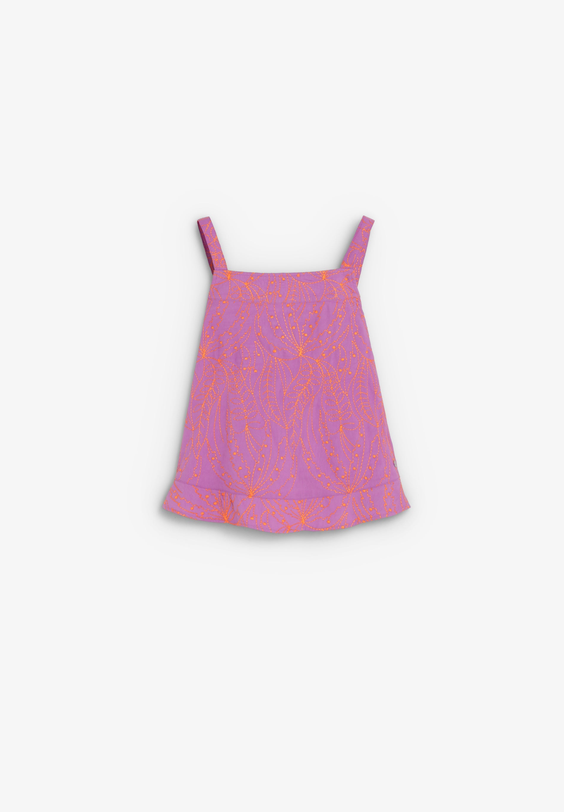 CONTRAST EMBROIDERED TOP